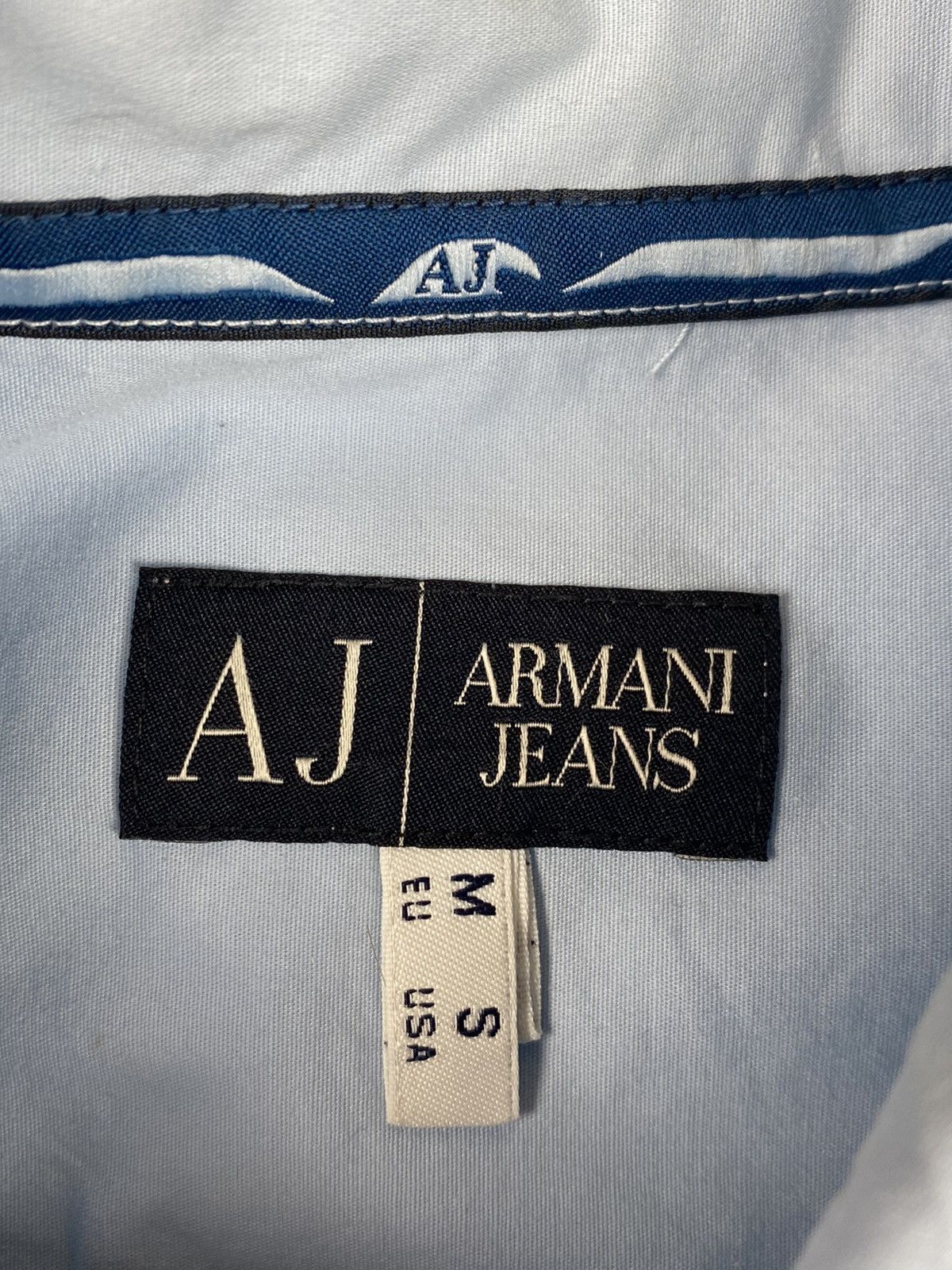Emporio Armani × Vintage Mens Vintage Armani Jeans Long Sleeve T Shirt Size M Size US M / EU 48-50 / 2 - 9 Thumbnail