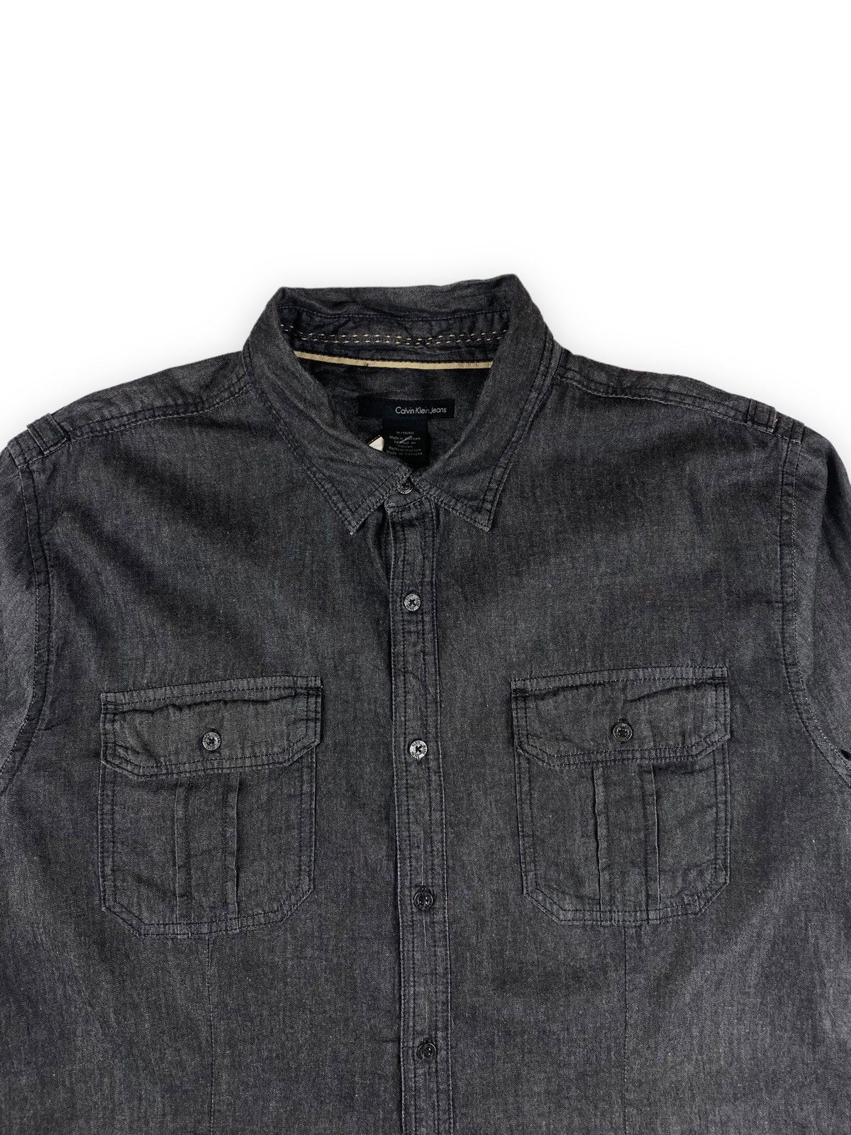 Calvin Klein × Vintage Mens Luxury Shirt Long Sleeve Calvin Klein Size XL Size US XL / EU 56 / 4 - 5 Thumbnail