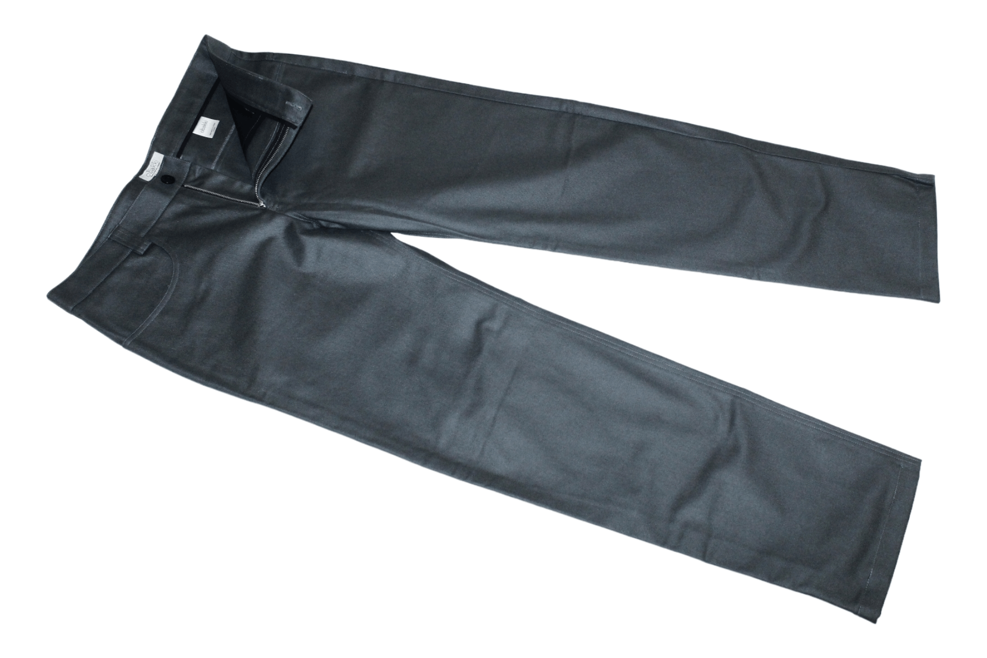Other Obakki Straight leg Wool Viscose Charcoral Grey Coated Pants Size US 36 / EU 52 - 6 Thumbnail