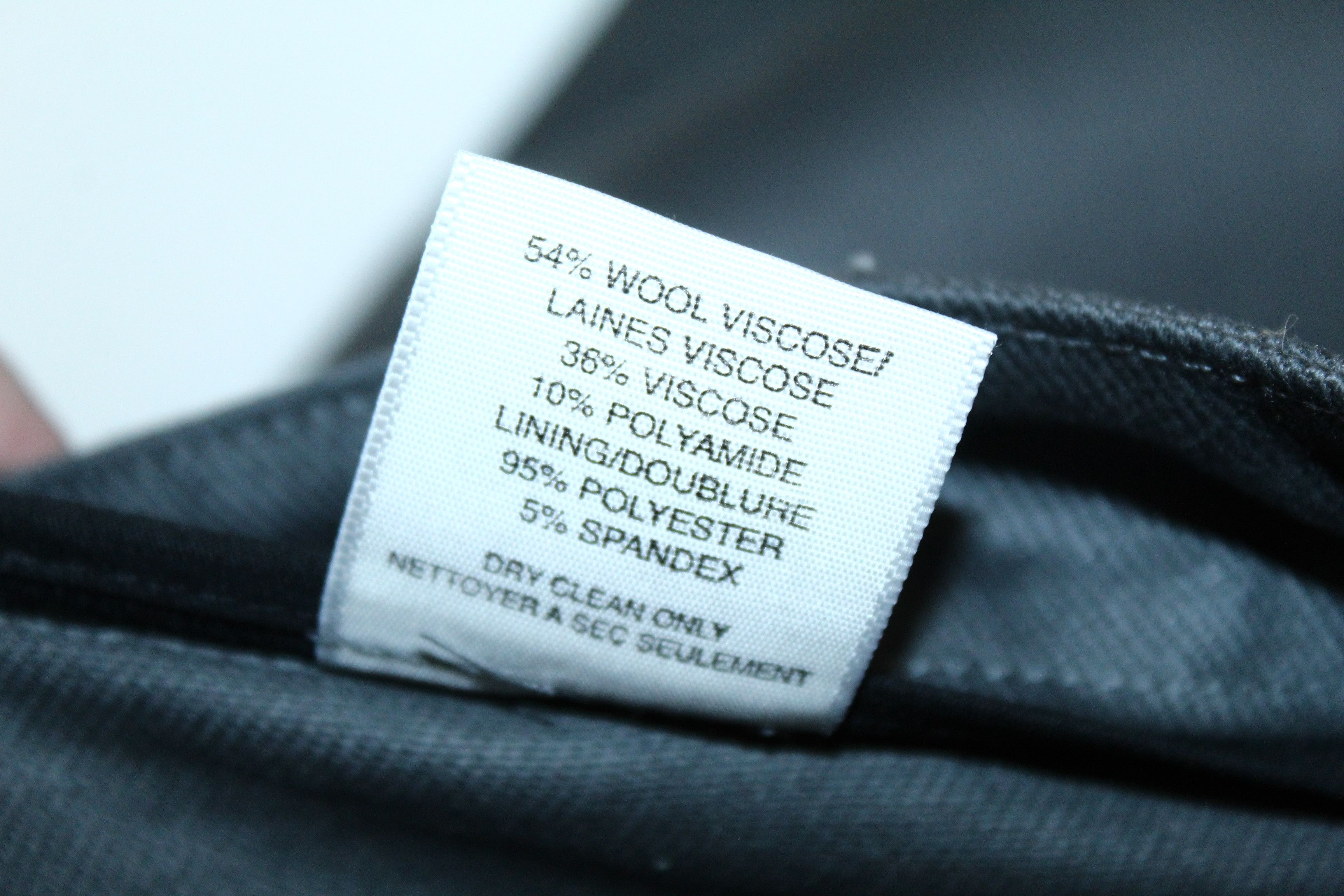 Other Obakki Straight leg Wool Viscose Charcoral Grey Coated Pants Size US 36 / EU 52 - 9 Thumbnail