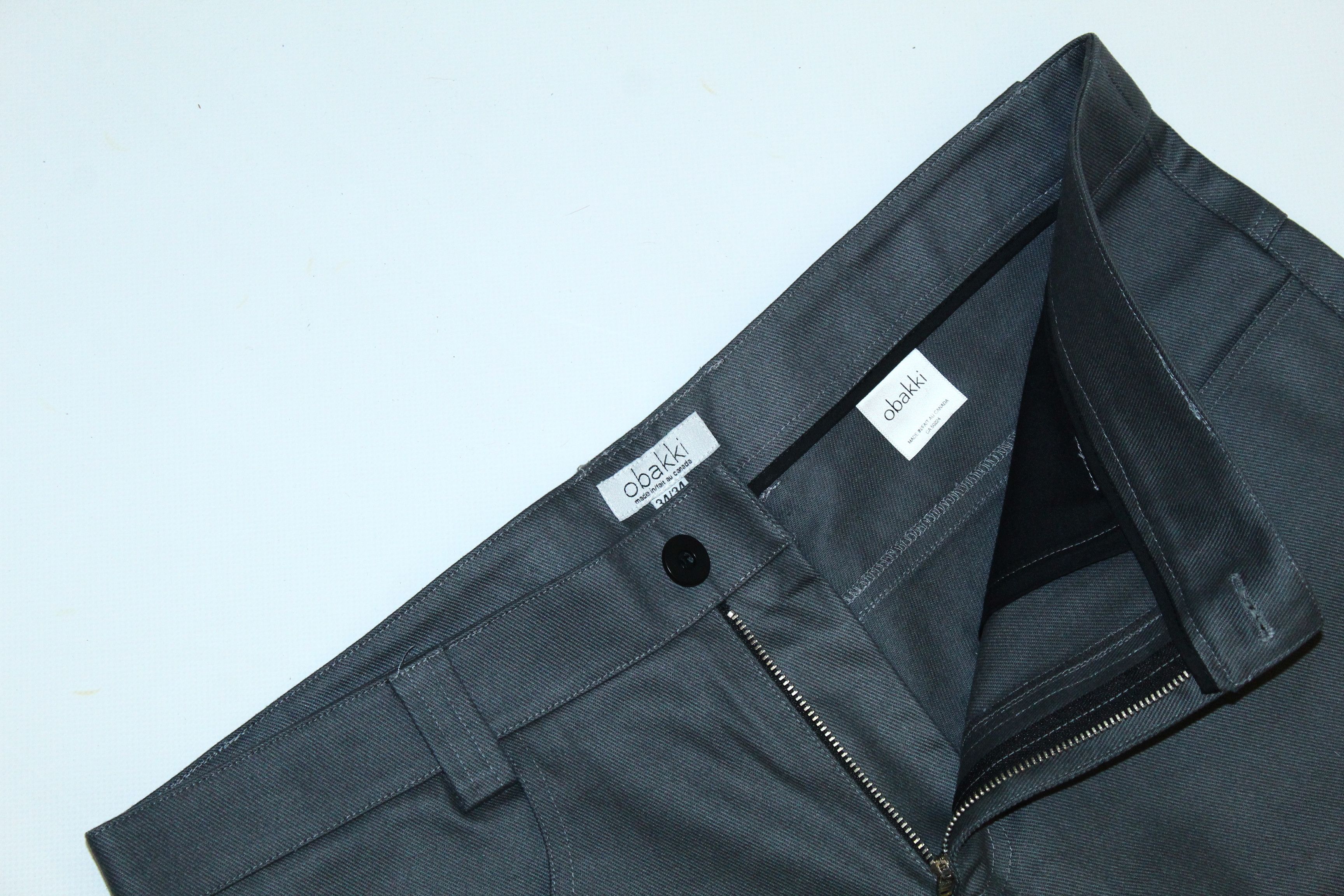 Other Obakki Straight leg Wool Viscose Charcoral Grey Coated Pants Size US 36 / EU 52 - 3 Thumbnail