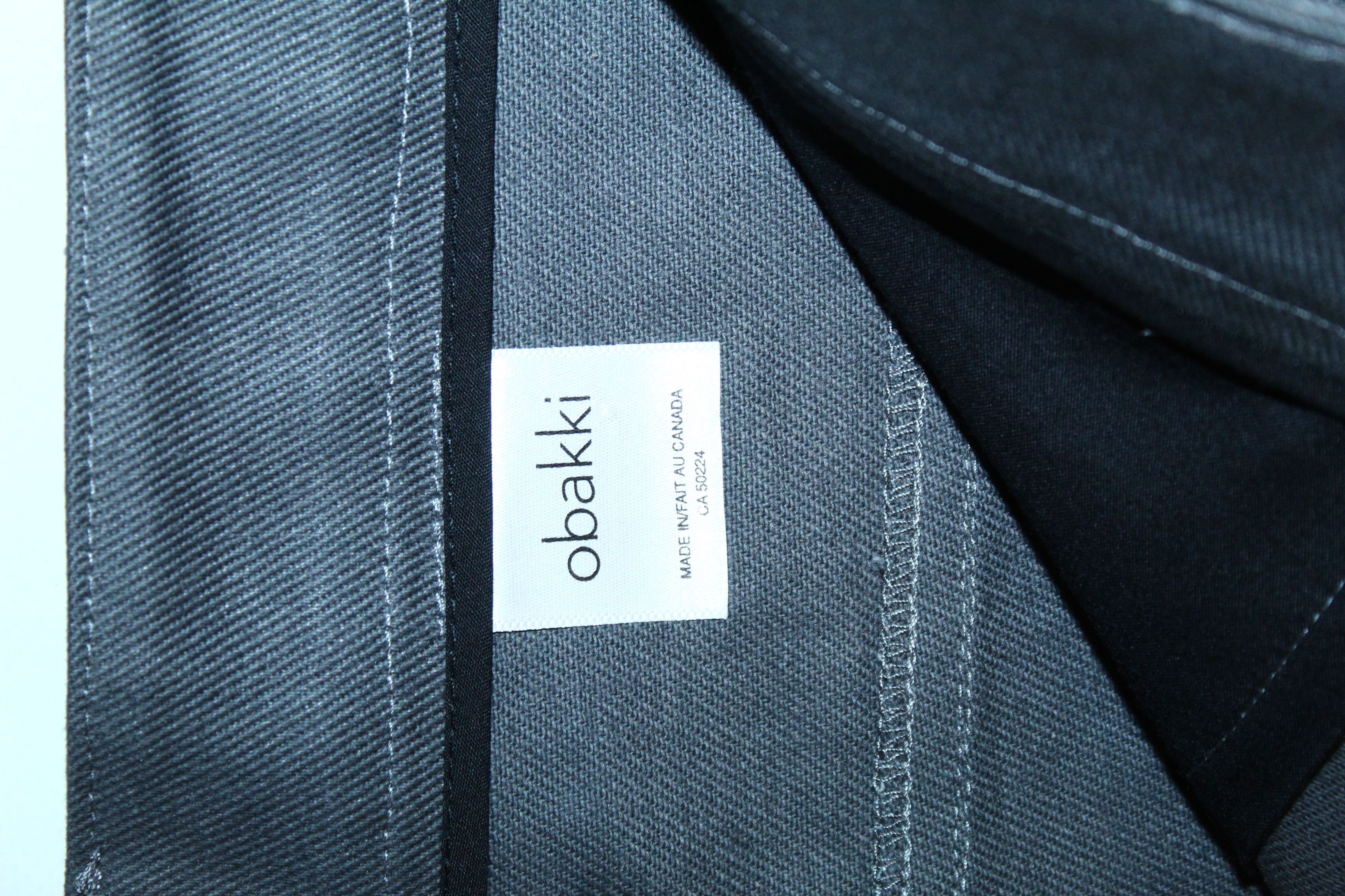 Other Obakki Straight leg Wool Viscose Charcoral Grey Coated Pants Size US 36 / EU 52 - 8 Thumbnail