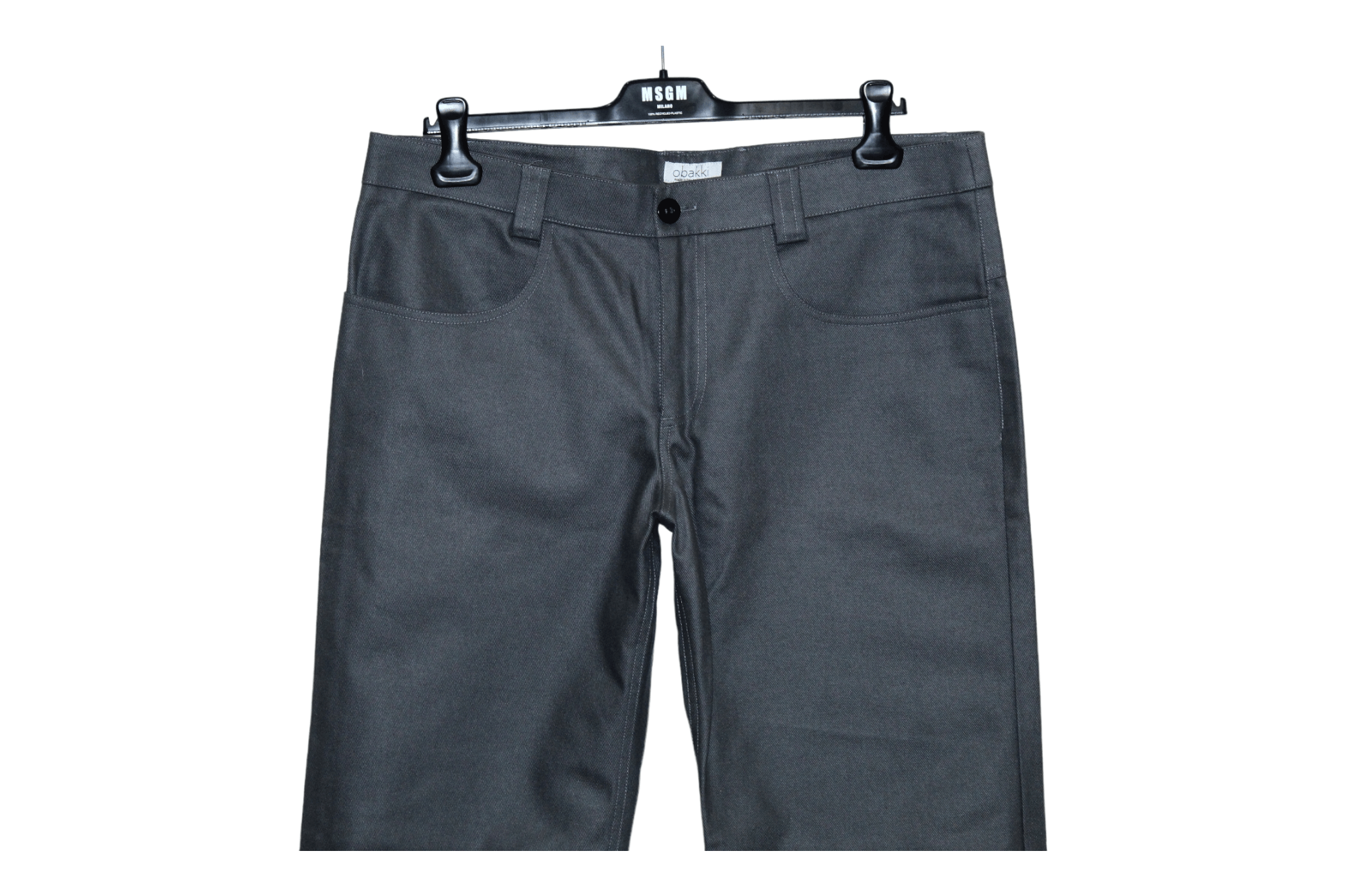 Other Obakki Straight leg Wool Viscose Charcoral Grey Coated Pants Size US 36 / EU 52 - 5 Thumbnail