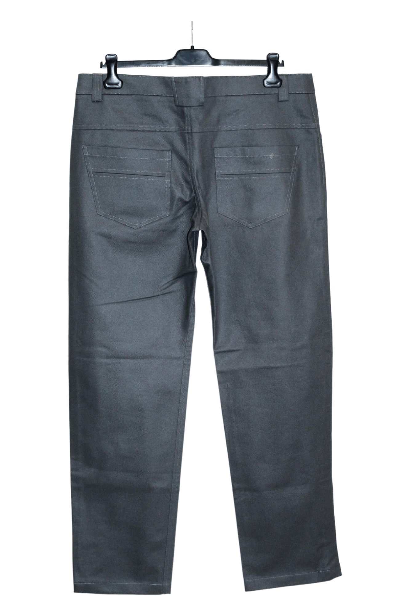 Other Obakki Straight leg Wool Viscose Charcoral Grey Coated Pants Size US 36 / EU 52 - 4 Thumbnail
