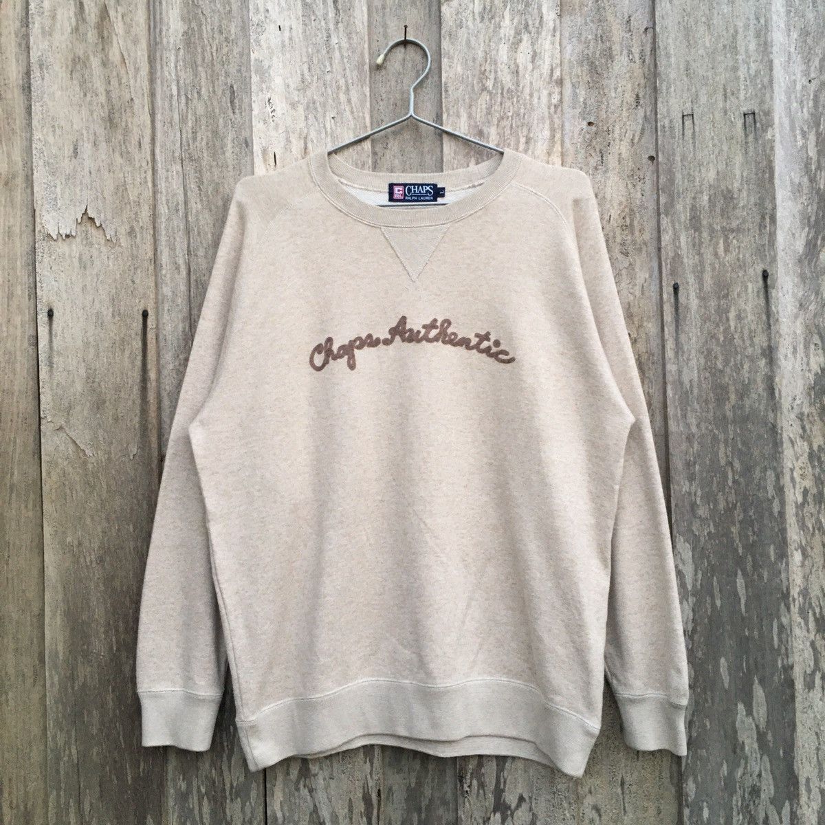 Chaps × Chaps Ralph Lauren × Vintage Vintage Chaps Ralph Lauren Spell Out Sweatshirt Big Logo Size US L / EU 52-54 / 3 - 1 Thumbnail