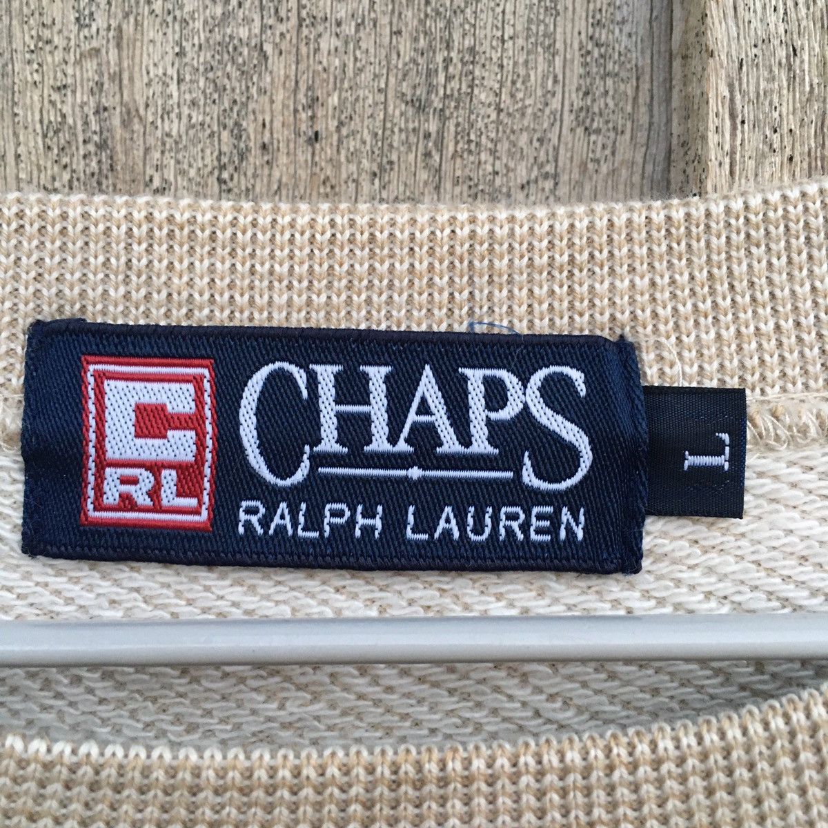 Chaps × Chaps Ralph Lauren × Vintage Vintage Chaps Ralph Lauren Spell Out Sweatshirt Big Logo Size US L / EU 52-54 / 3 - 5 Thumbnail