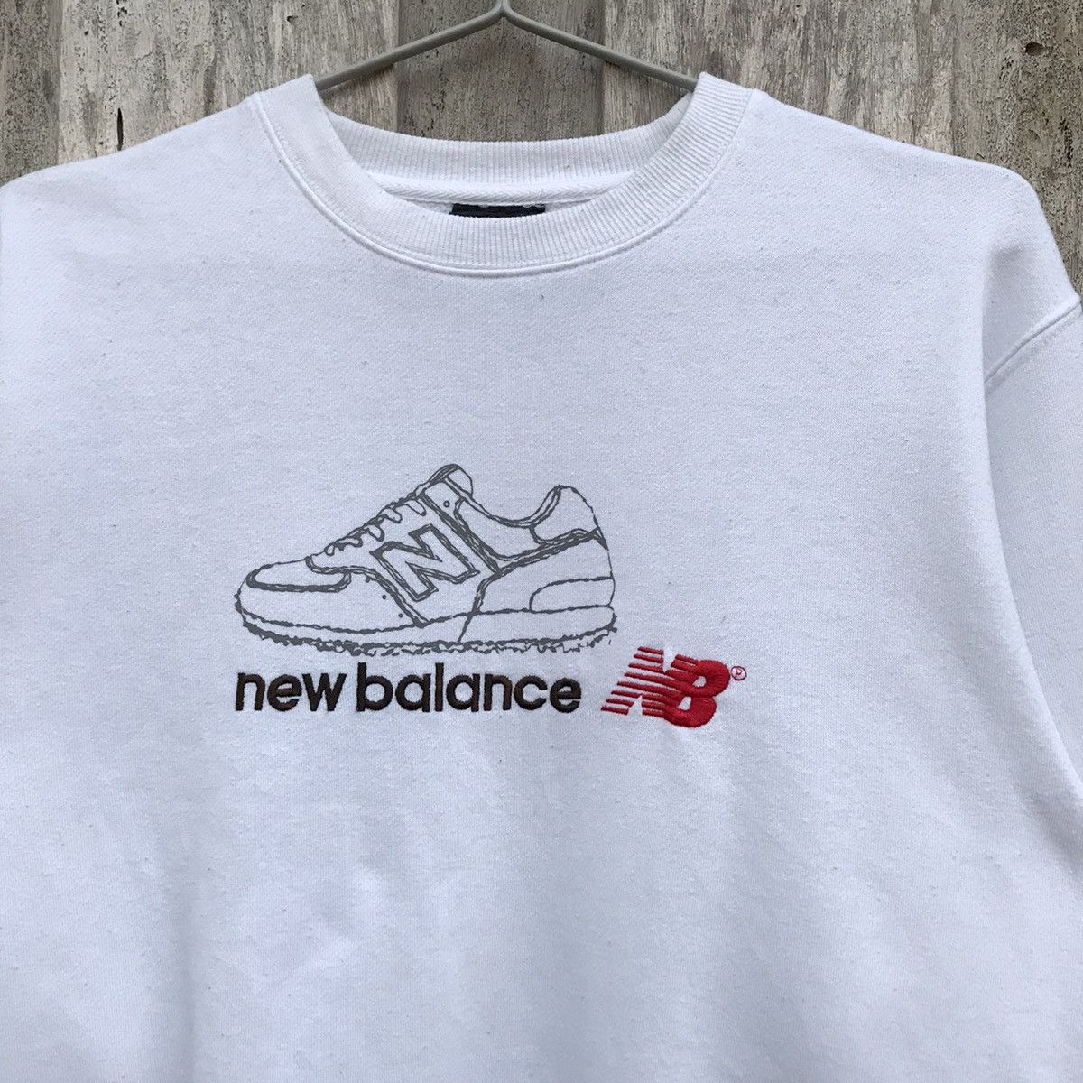 New Balance × Vintage Vintage New Balance Sweatshirt Big Logo Size US M / EU 48-50 / 2 - 2 Thumbnail