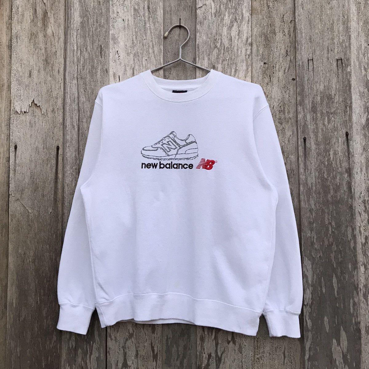 New Balance × Vintage Vintage New Balance Sweatshirt Big Logo Size US M / EU 48-50 / 2 - 1 Thumbnail