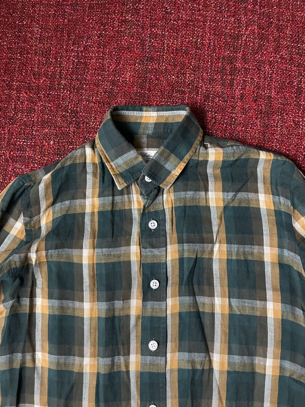 Flannel × Salvatore Piccolo Salvatore Piccolo Napoli vintage shirt flannel Size US XXS / EU 40 - 4 Thumbnail