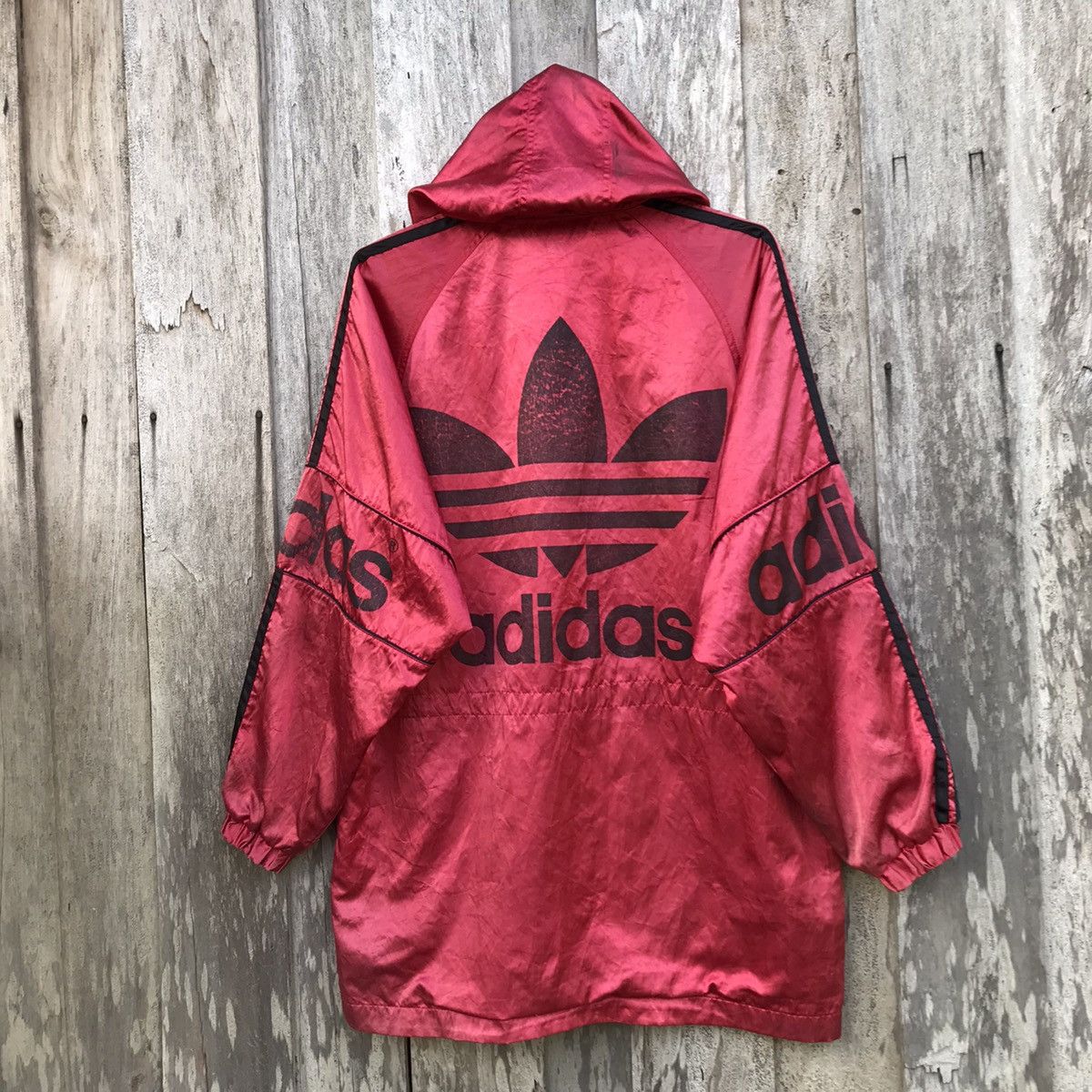 Adidas × Descente × Vintage Vintage Adidas Descente Windbreaker Jacket Big Logo Size US L / EU 52-54 / 3 - 1 Thumbnail