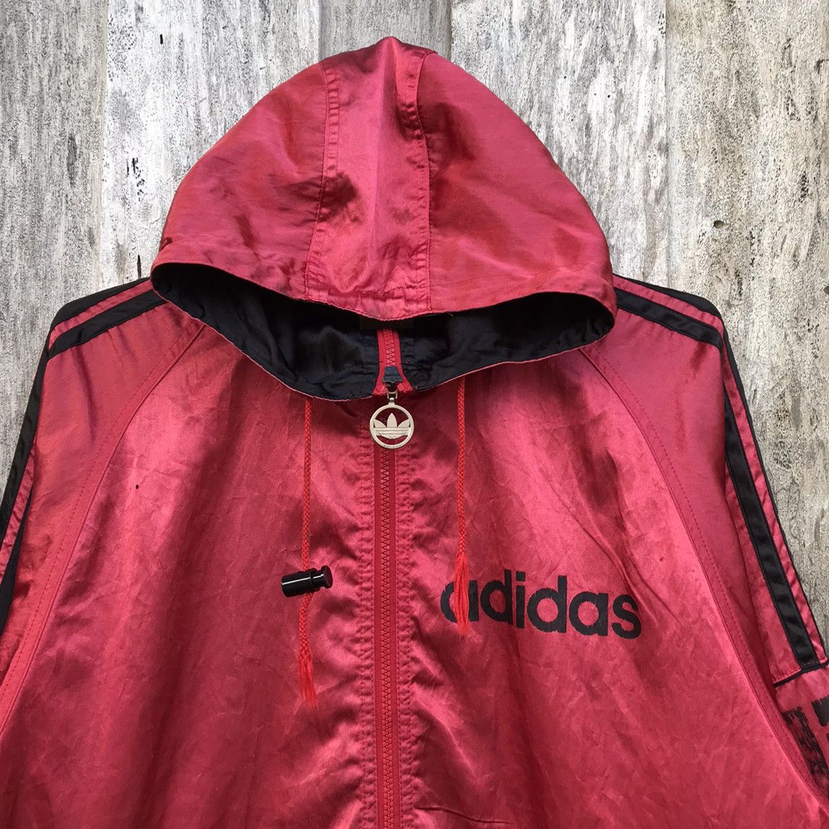 Adidas × Descente × Vintage Vintage Adidas Descente Windbreaker Jacket Big Logo Size US L / EU 52-54 / 3 - 3 Thumbnail