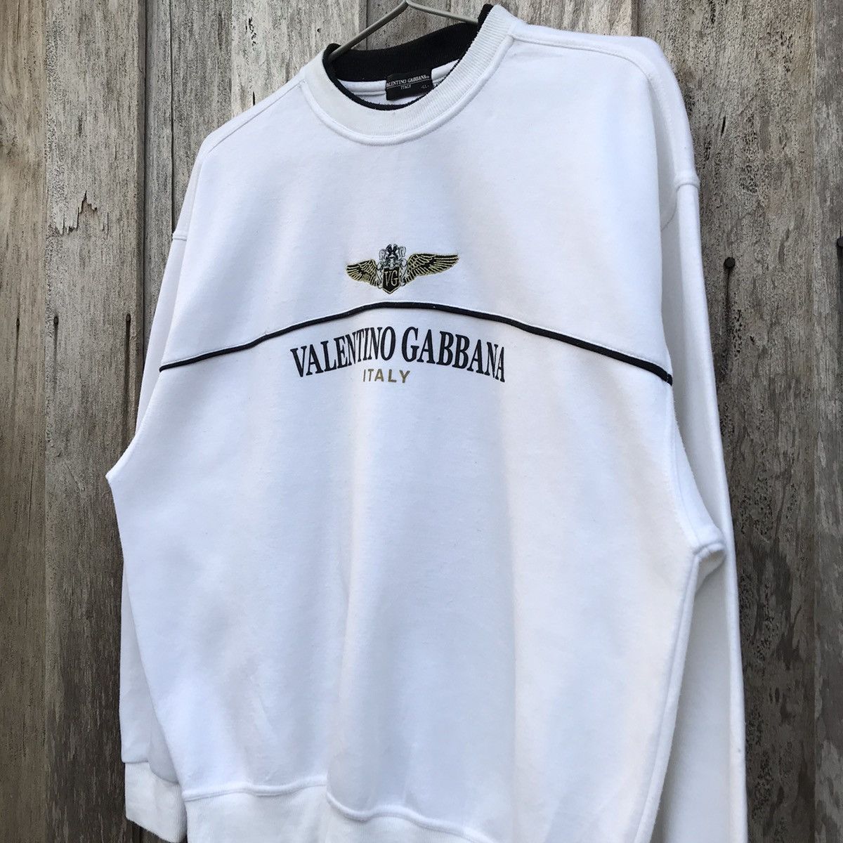 Vintage Vintage Valentino Gabbana Italy Crewneck Sweatshirt Size US L / EU 52-54 / 3 - 3 Thumbnail