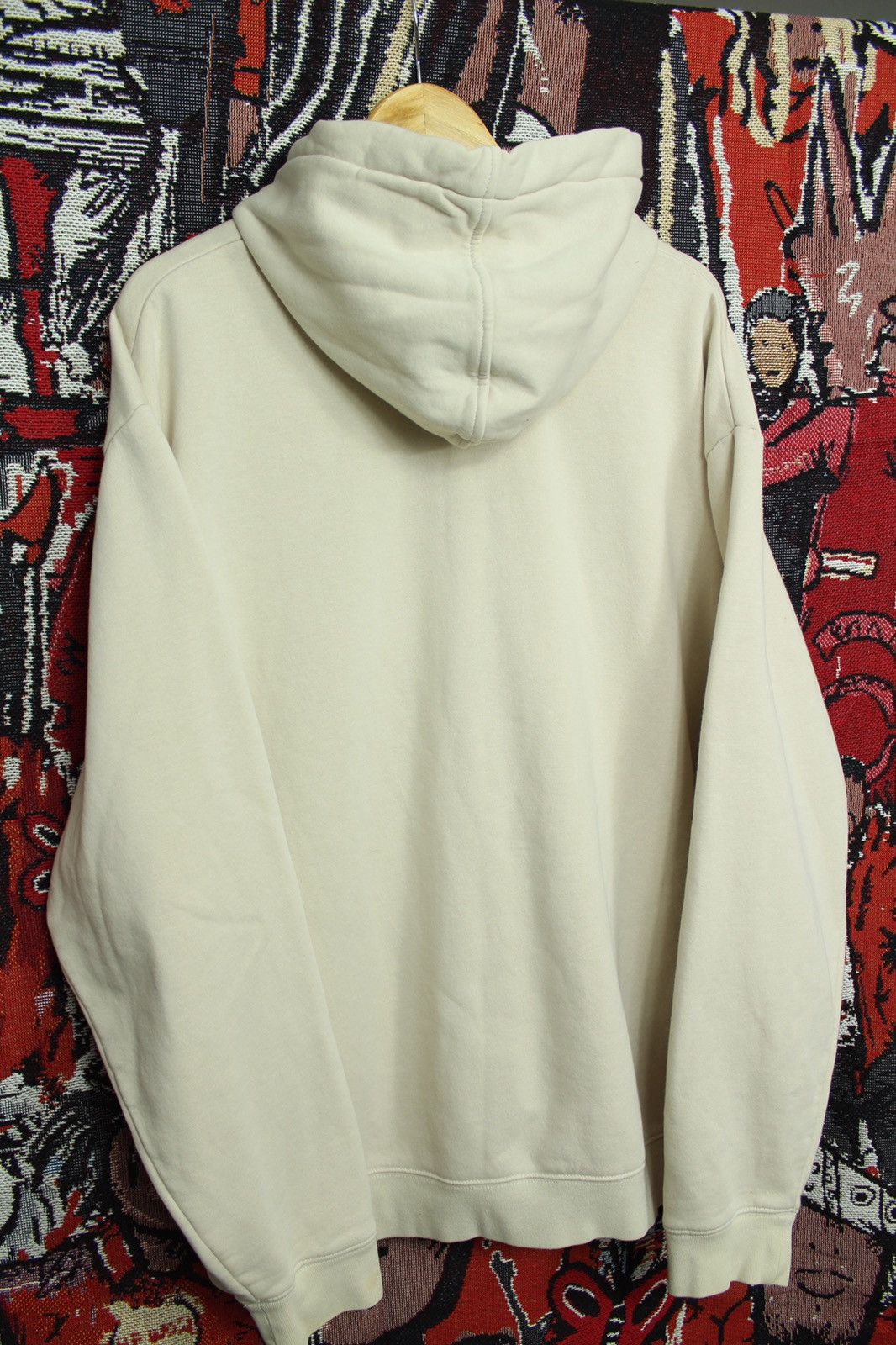 Nike × Vintage Vintage Nike Spellout Hoodie Retro Beige Brown XL Size US XL / EU 56 / 4 - 3 Thumbnail