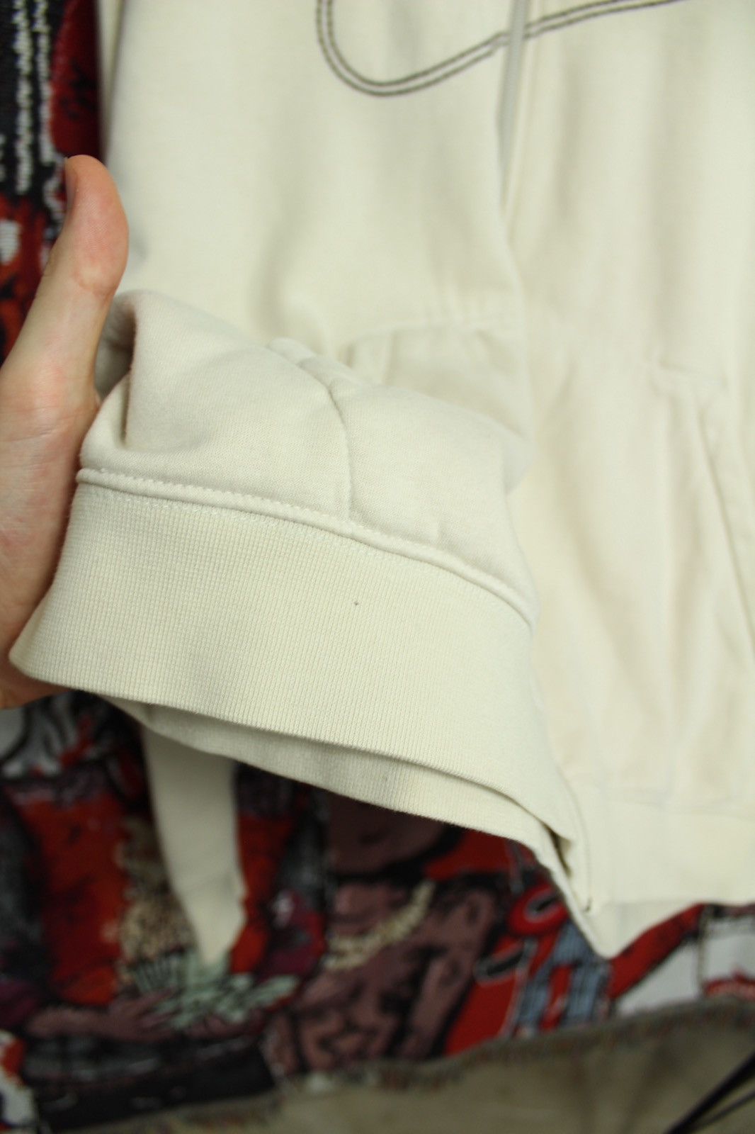 Nike × Vintage Vintage Nike Spellout Hoodie Retro Beige Brown XL Size US XL / EU 56 / 4 - 9 Thumbnail