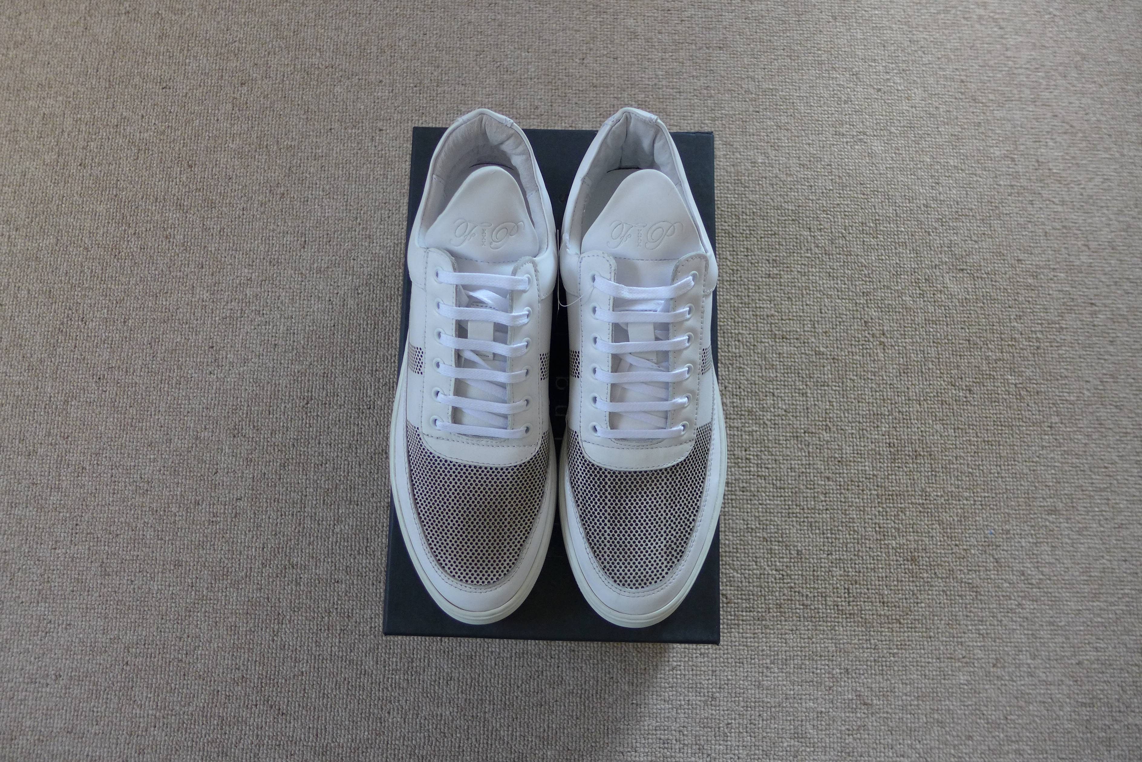 Filling Pieces Filling Pieces SS16 Sneakers - Stripe Perforated White Size US 8 / EU 41 - 2 Thumbnail