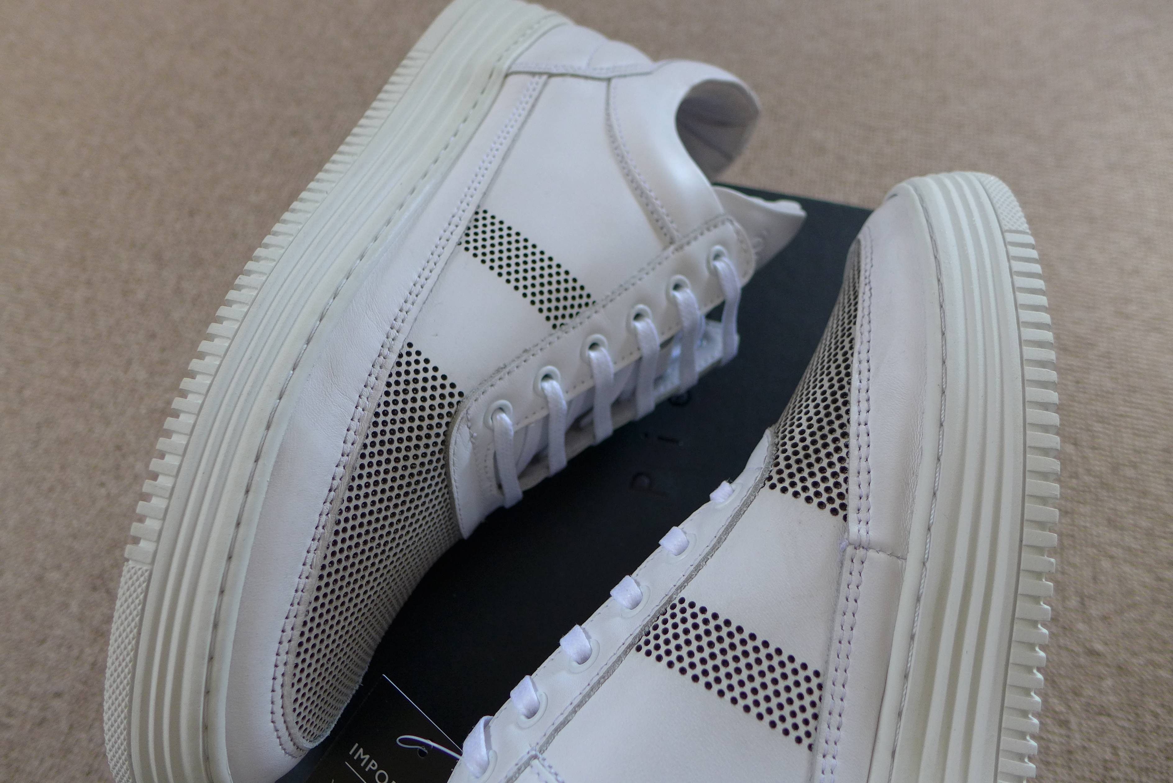 Filling Pieces Filling Pieces SS16 Sneakers - Stripe Perforated White Size US 8 / EU 41 - 4 Thumbnail