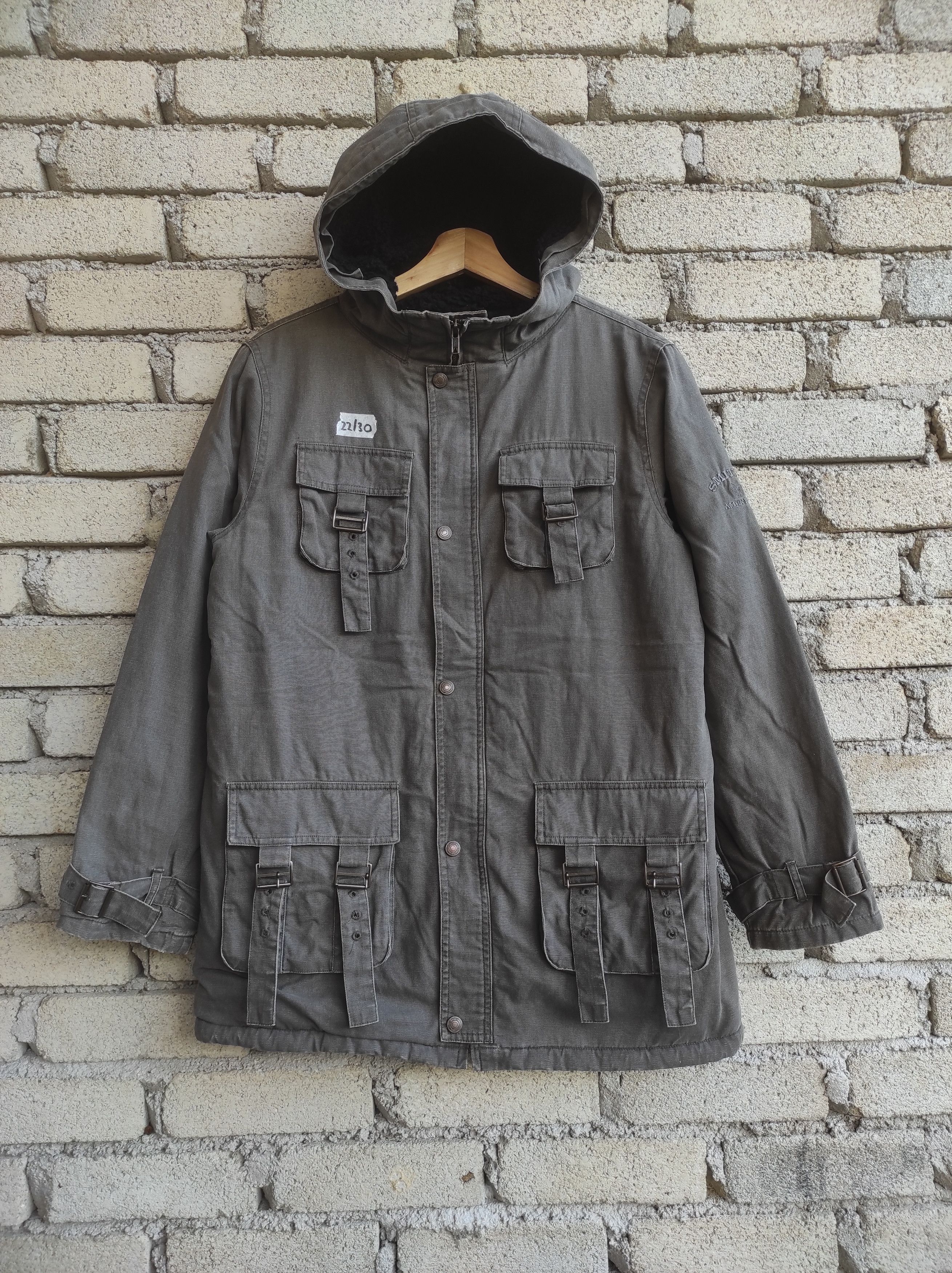 Smith's America bondage military distressed parka jacket