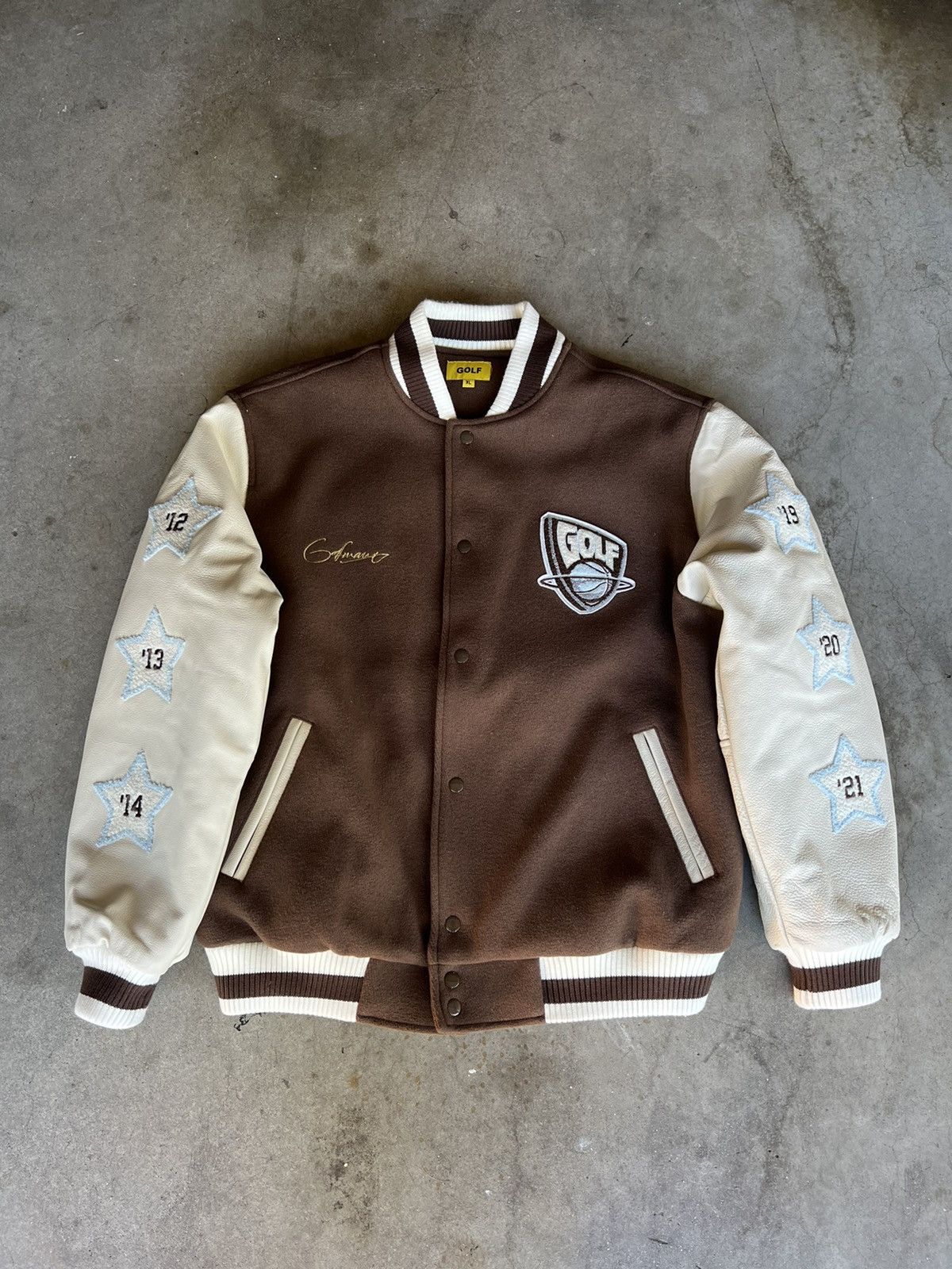 在庫僅少】 スタジャン jacket letterman championship WANG GOLF ...