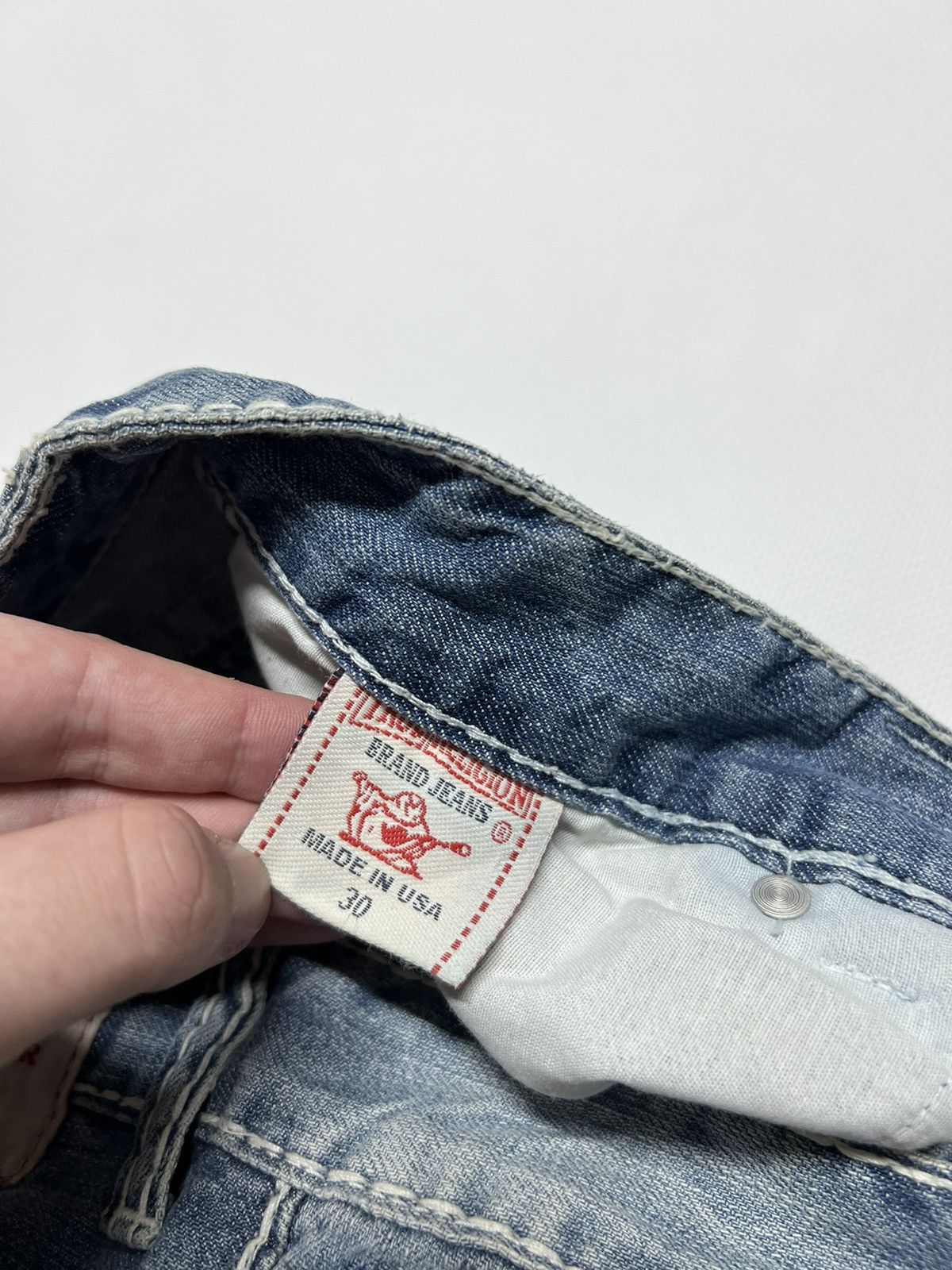 True Religion × Vintage Vintage Y2k True Religion USA Denim Jeans 00’s Size US 30 / EU 46 - 9 Thumbnail