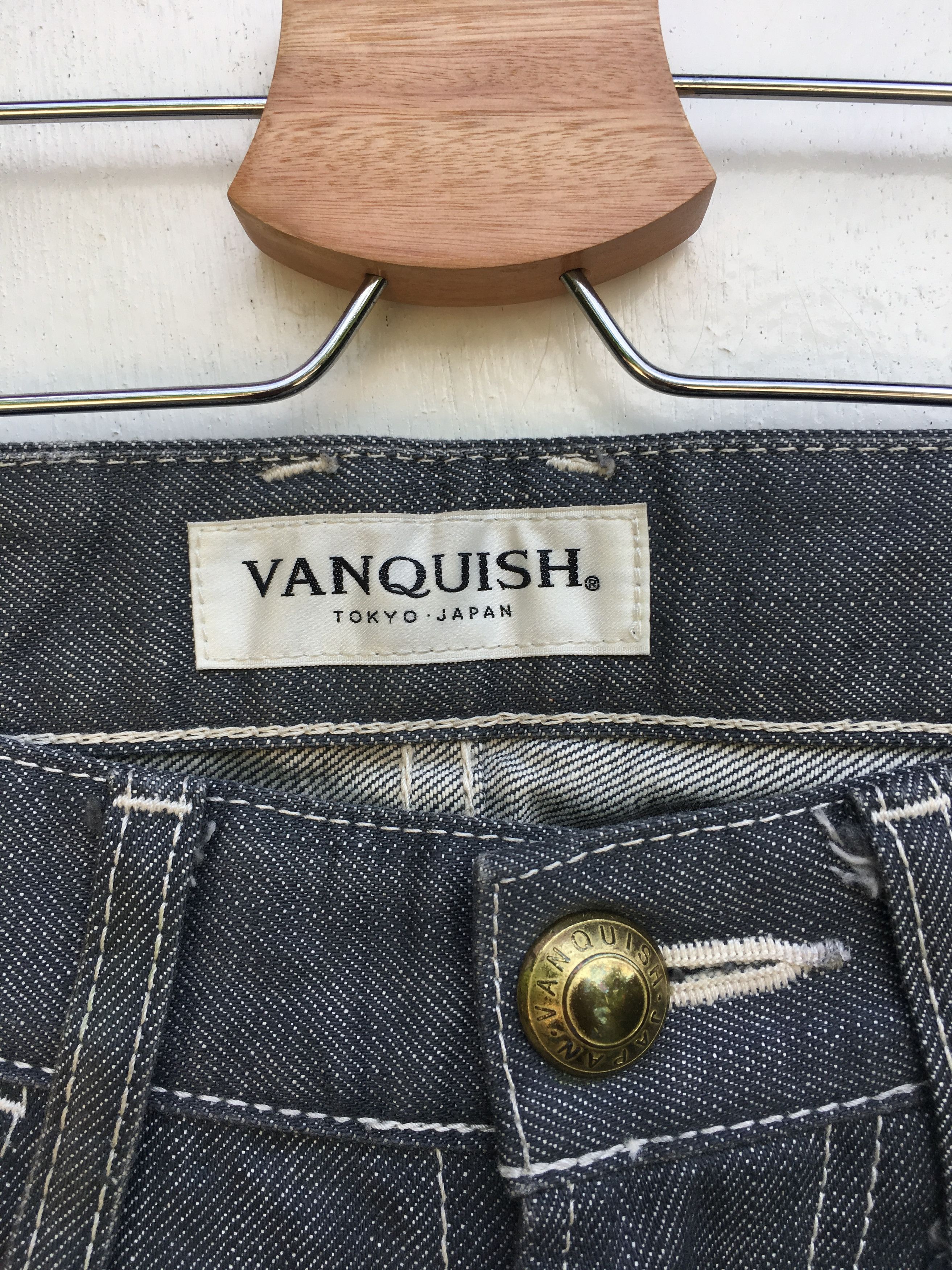 Japanese Brand VANQUISH Japan Selvedge Skinny Jeans Size US 28 / EU 44 - 6 Thumbnail