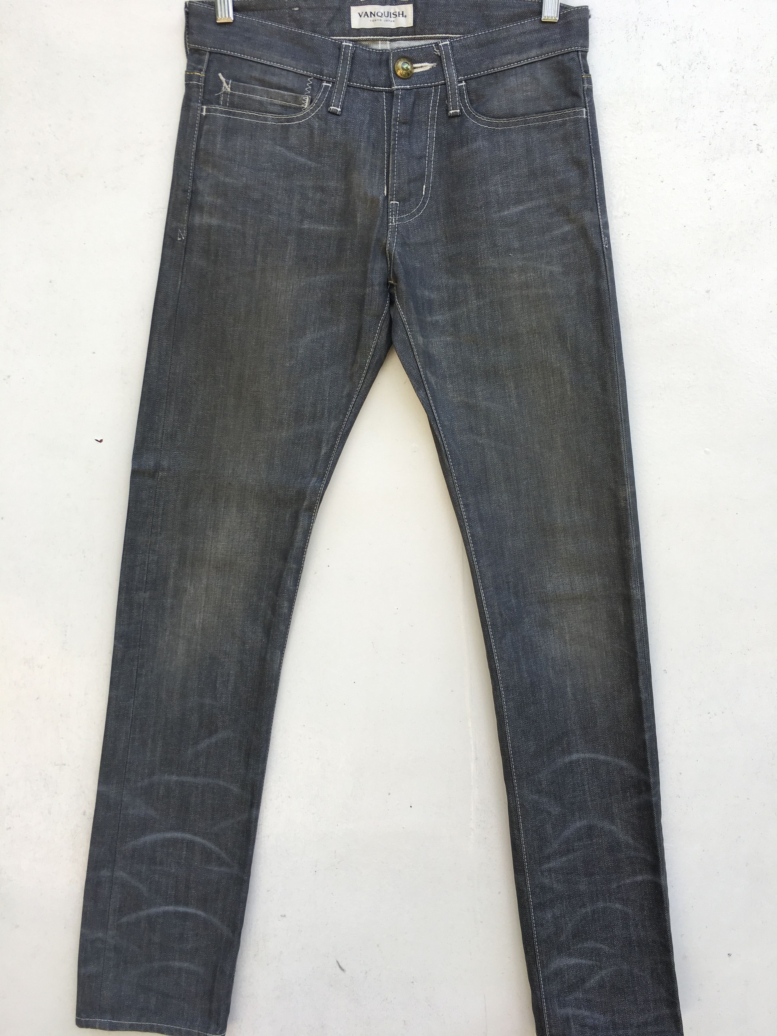 Japanese Brand VANQUISH Japan Selvedge Skinny Jeans Size US 28 / EU 44 - 5 Thumbnail