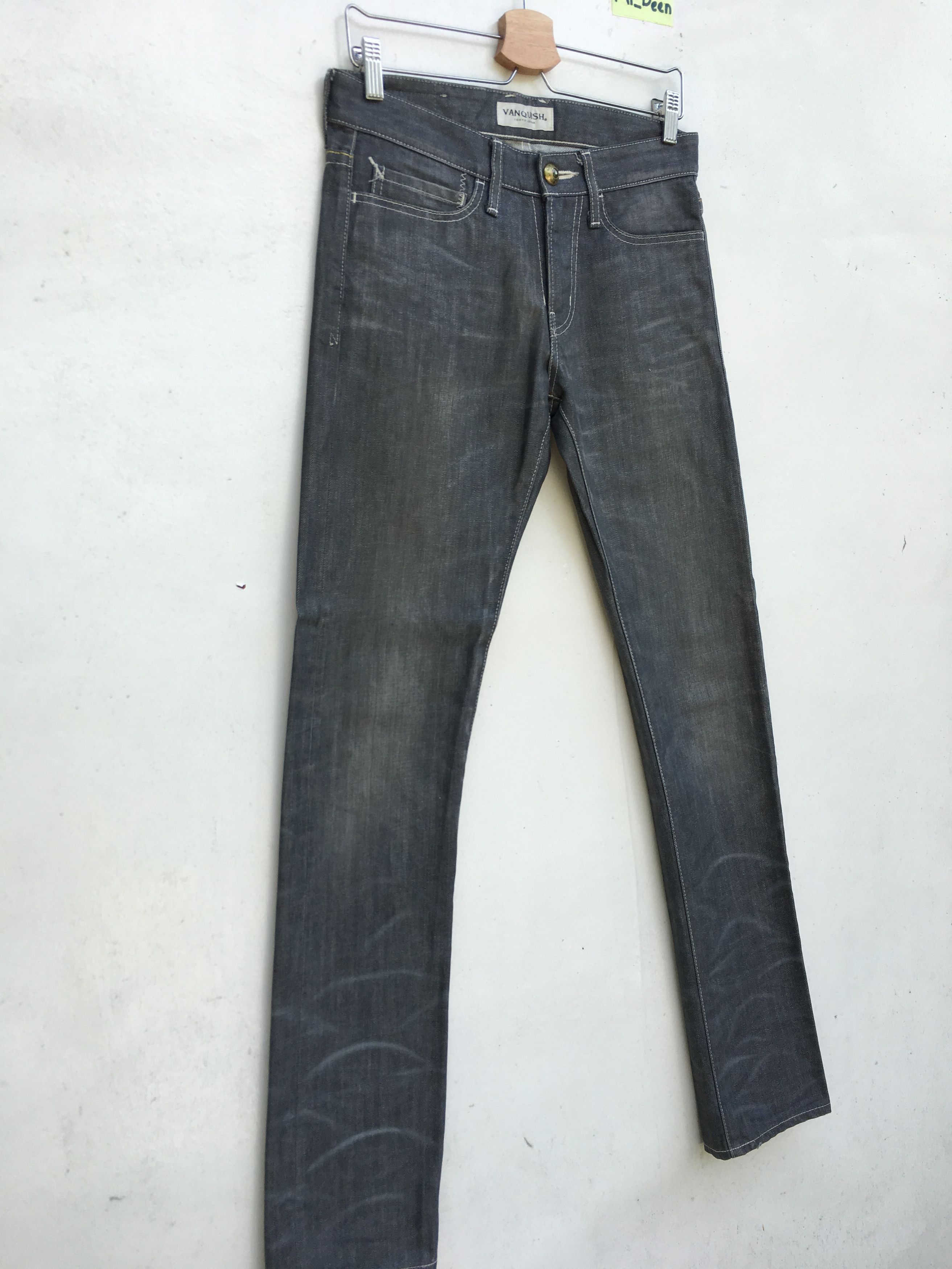 Japanese Brand VANQUISH Japan Selvedge Skinny Jeans Size US 28 / EU 44 - 2 Thumbnail