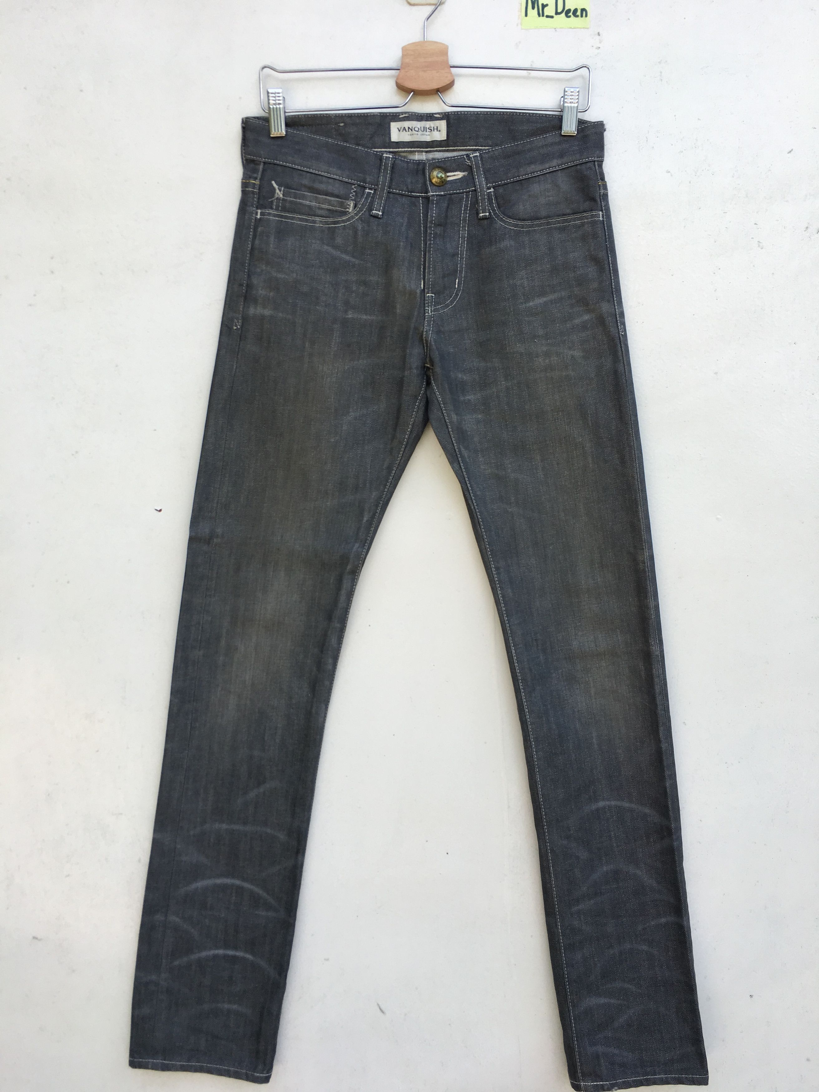 Japanese Brand VANQUISH Japan Selvedge Skinny Jeans Size US 28 / EU 44 - 1 Thumbnail