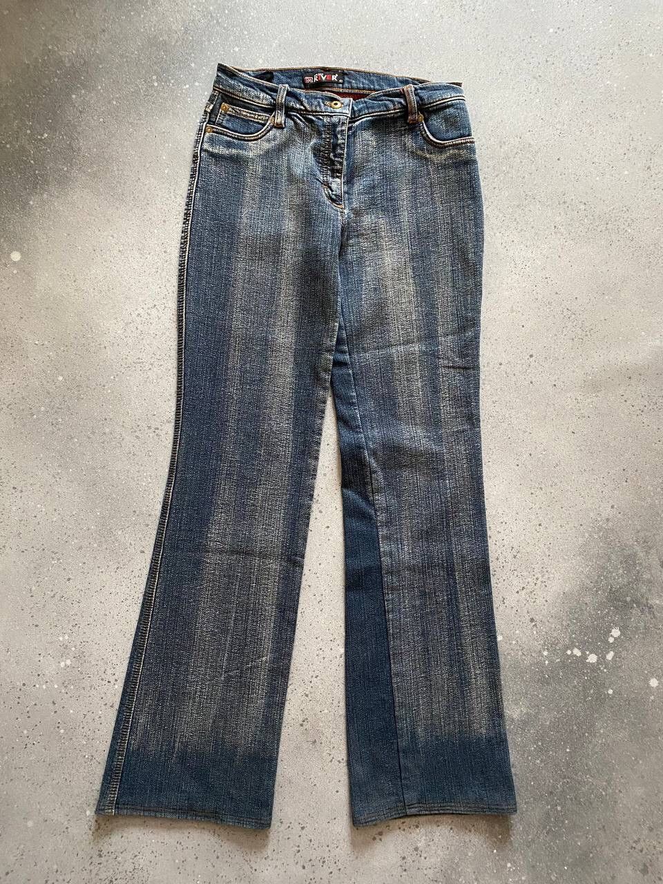 Japanese Vintage Washed Flare Jeans