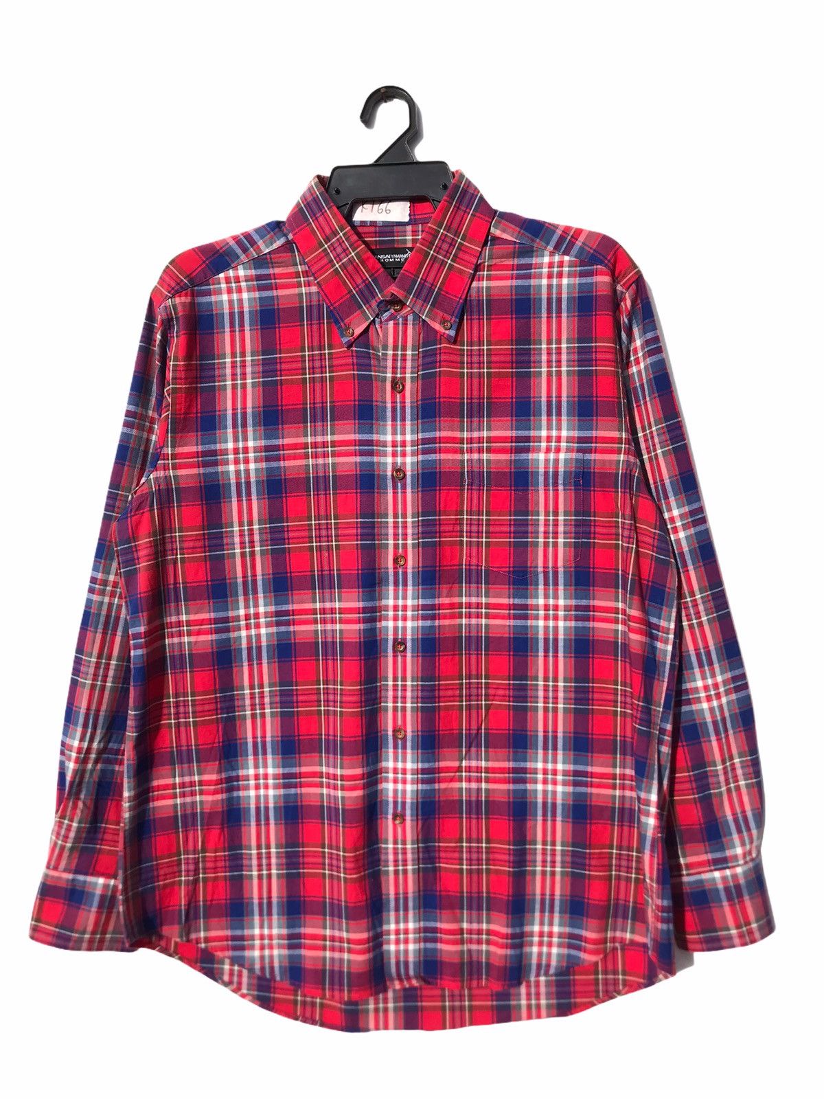 image of Archival Clothing x Kansai Yamamoto Plaid in Red, Men's (Size XL)