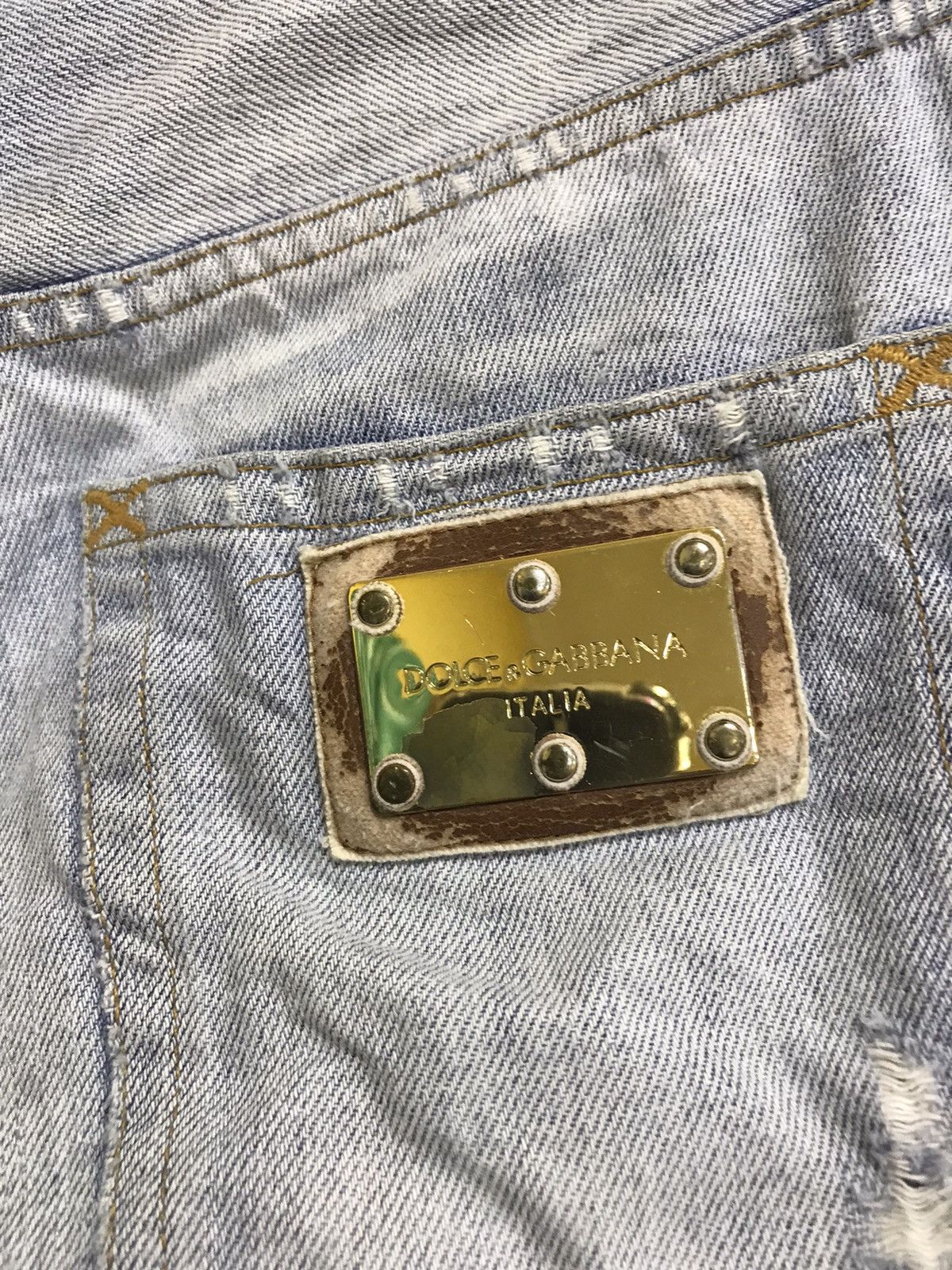 Dolce & Gabbana 🔥 Distressed Dolce & Gabbana Denim Pants Size US 31 - 7 Thumbnail