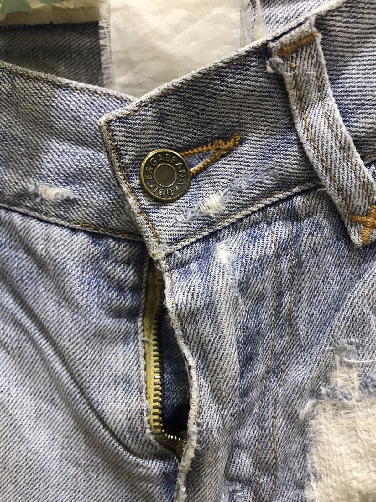 Dolce & Gabbana 🔥 Distressed Dolce & Gabbana Denim Pants Size US 31 - 5 Thumbnail