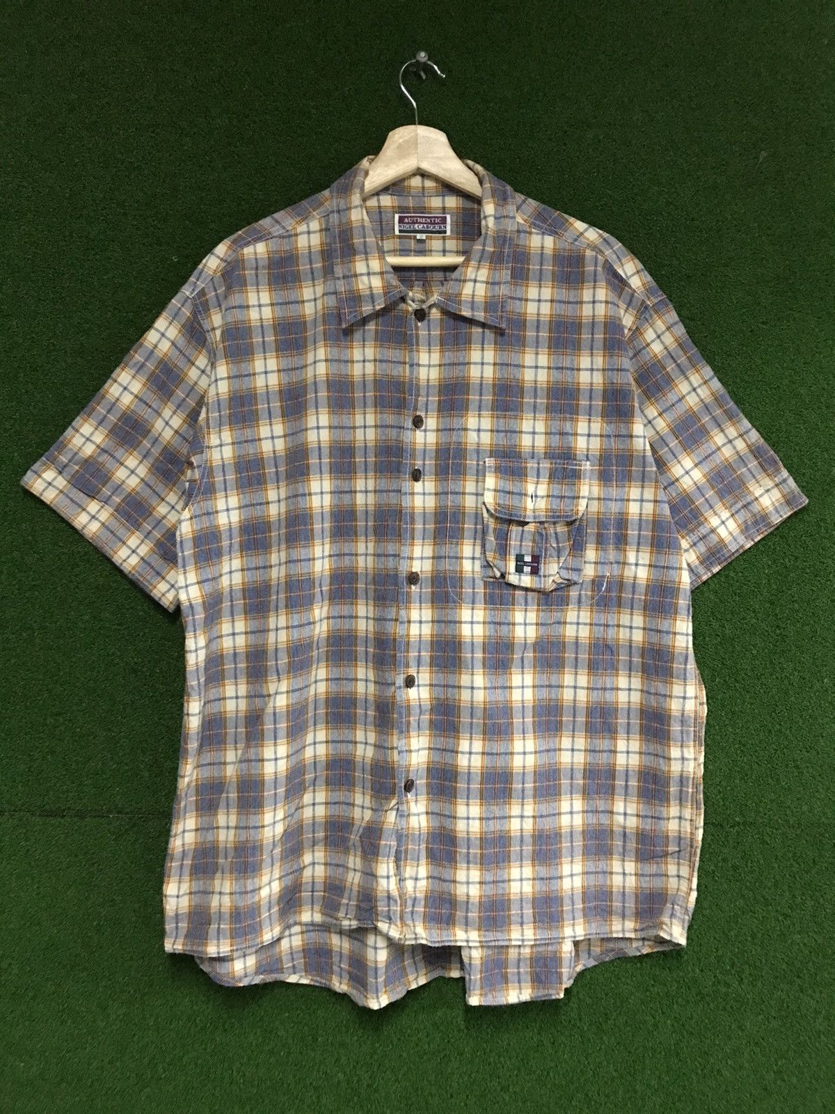 Nigel Cabourn 🔥 Vintage Nigel Cabourn Button Up Shirt Size US XL / EU 56 / 4 - 1 Thumbnail