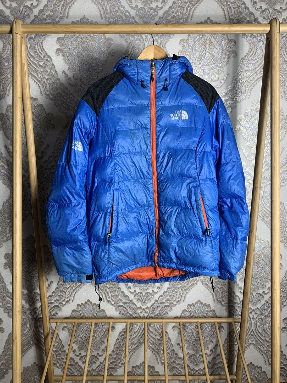 Pre-owned The North Face X Vintage The North Face Puffer Down Jacket Outdoor Life Y2k In Blue
