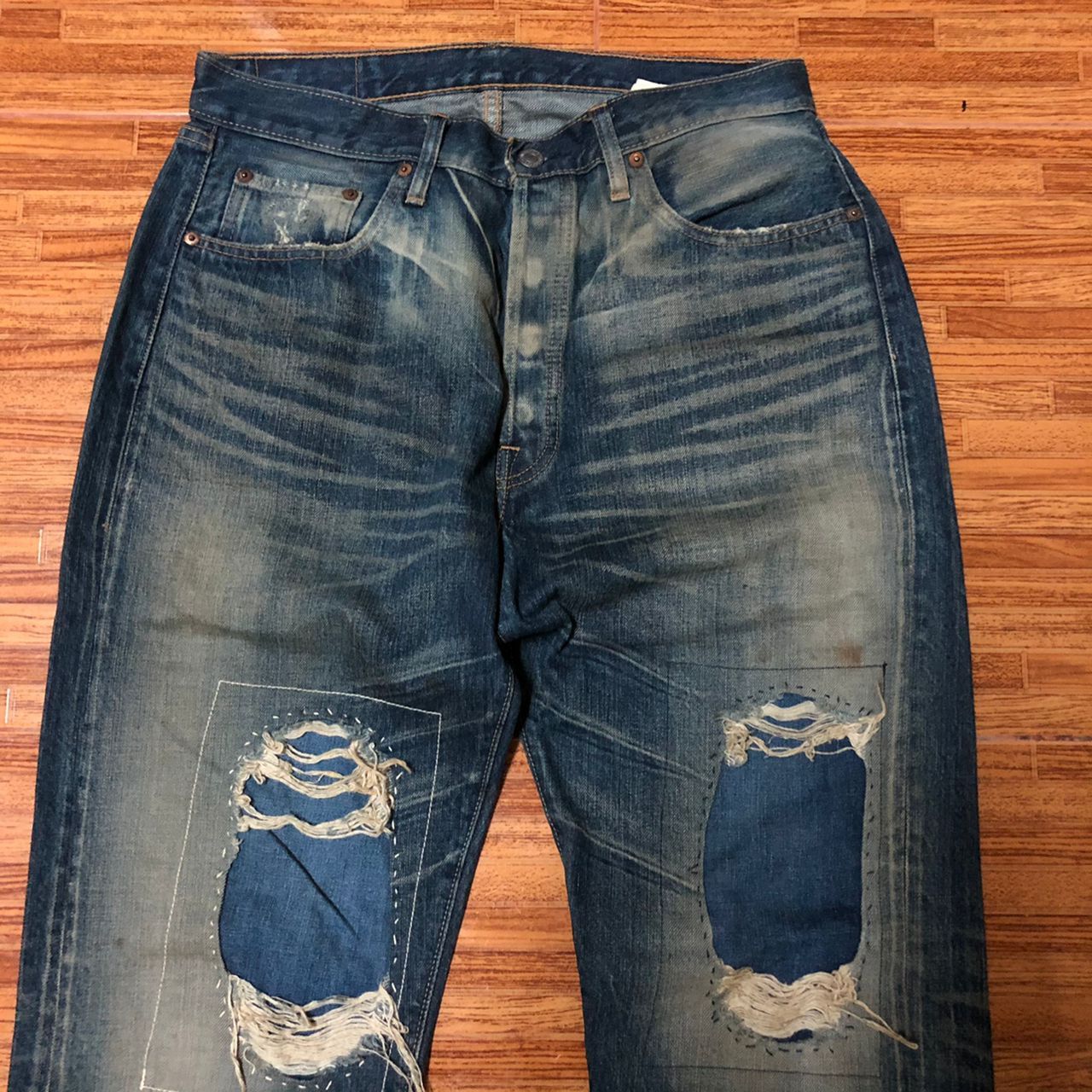 Sugar Cane Sugar cane Toyo Enterprise Selvages custom patchwork Size US 32 / EU 48 - 13 Thumbnail