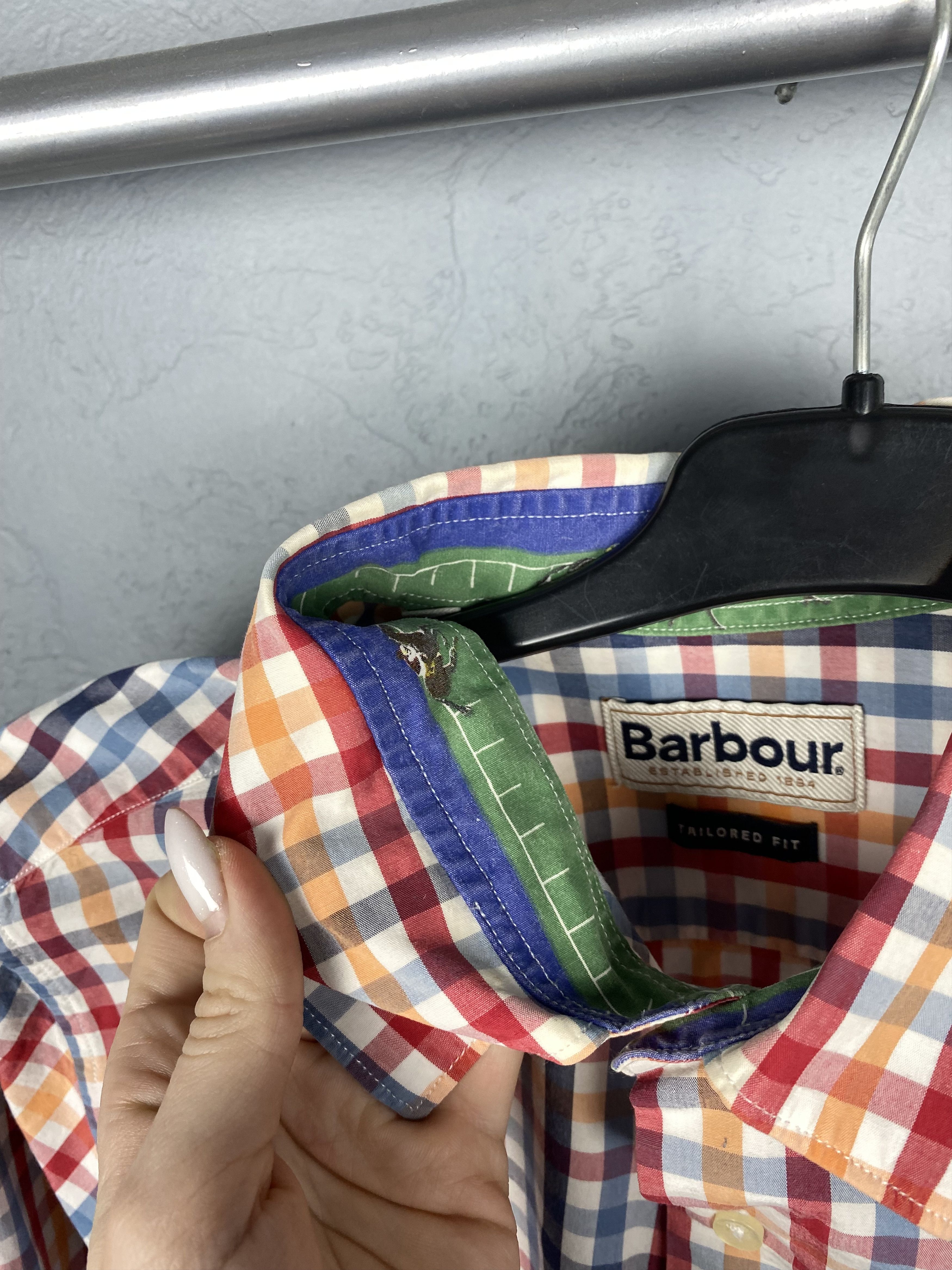 Barbour Barbour Vintage Plaid Long Sleeve Shirt Size US L / EU 52-54 / 3 - 7 Thumbnail