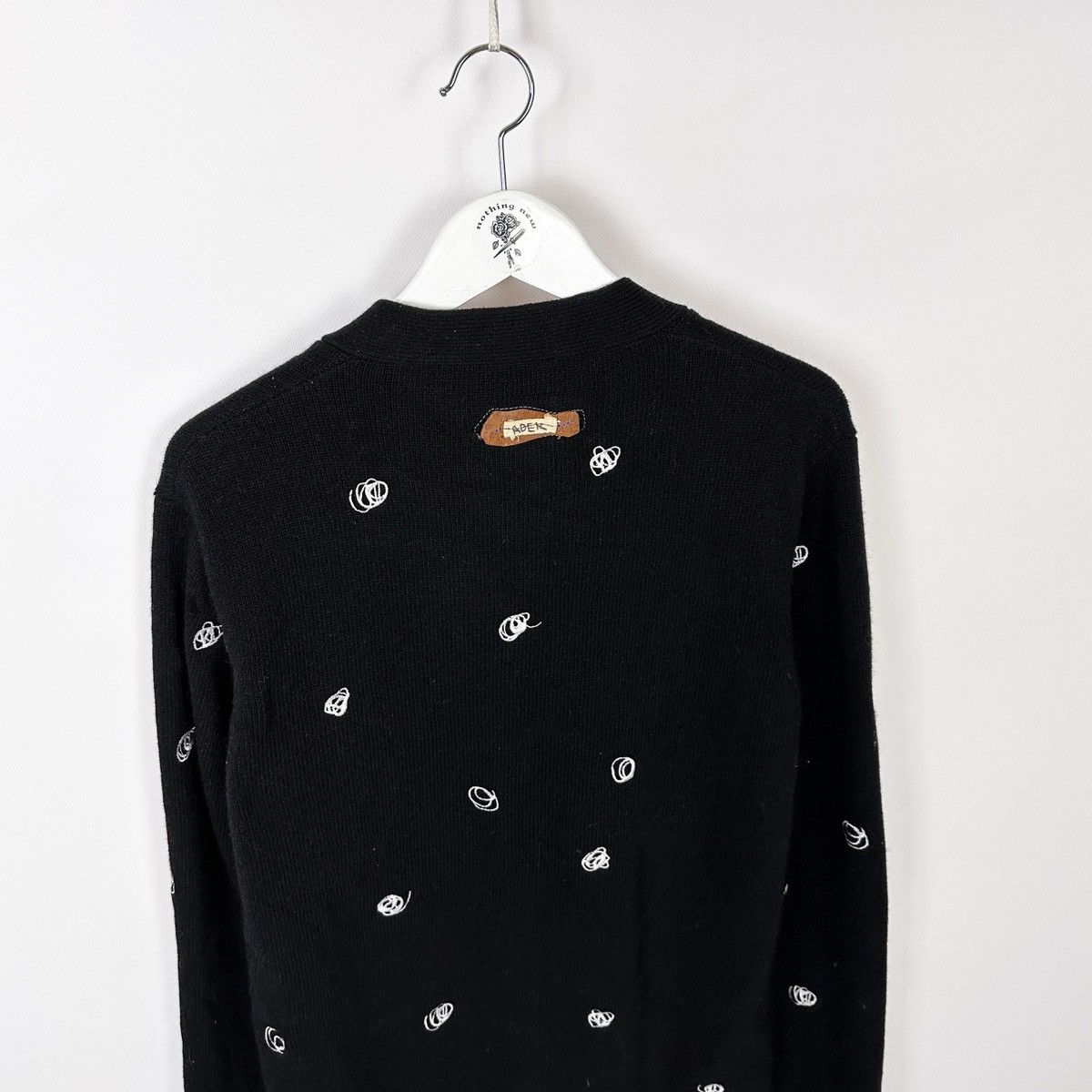 Ader Error Ader Error Embroidered Knit Wool Cardigan 2020 fall winter Size US L / EU 52-54 / 3 - 4 Thumbnail