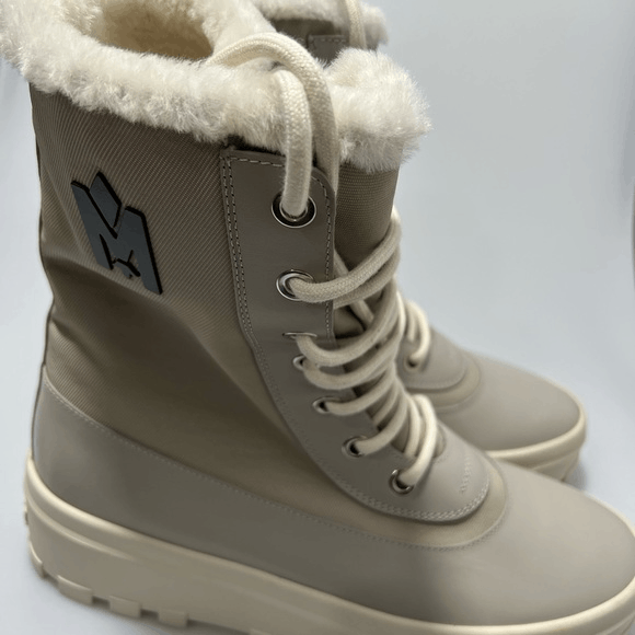 Mackage Mackage Shearling-Lined Lug-Sole Boots Champagne Grey Men’s Size US 8 / EU 41 - 4 Thumbnail