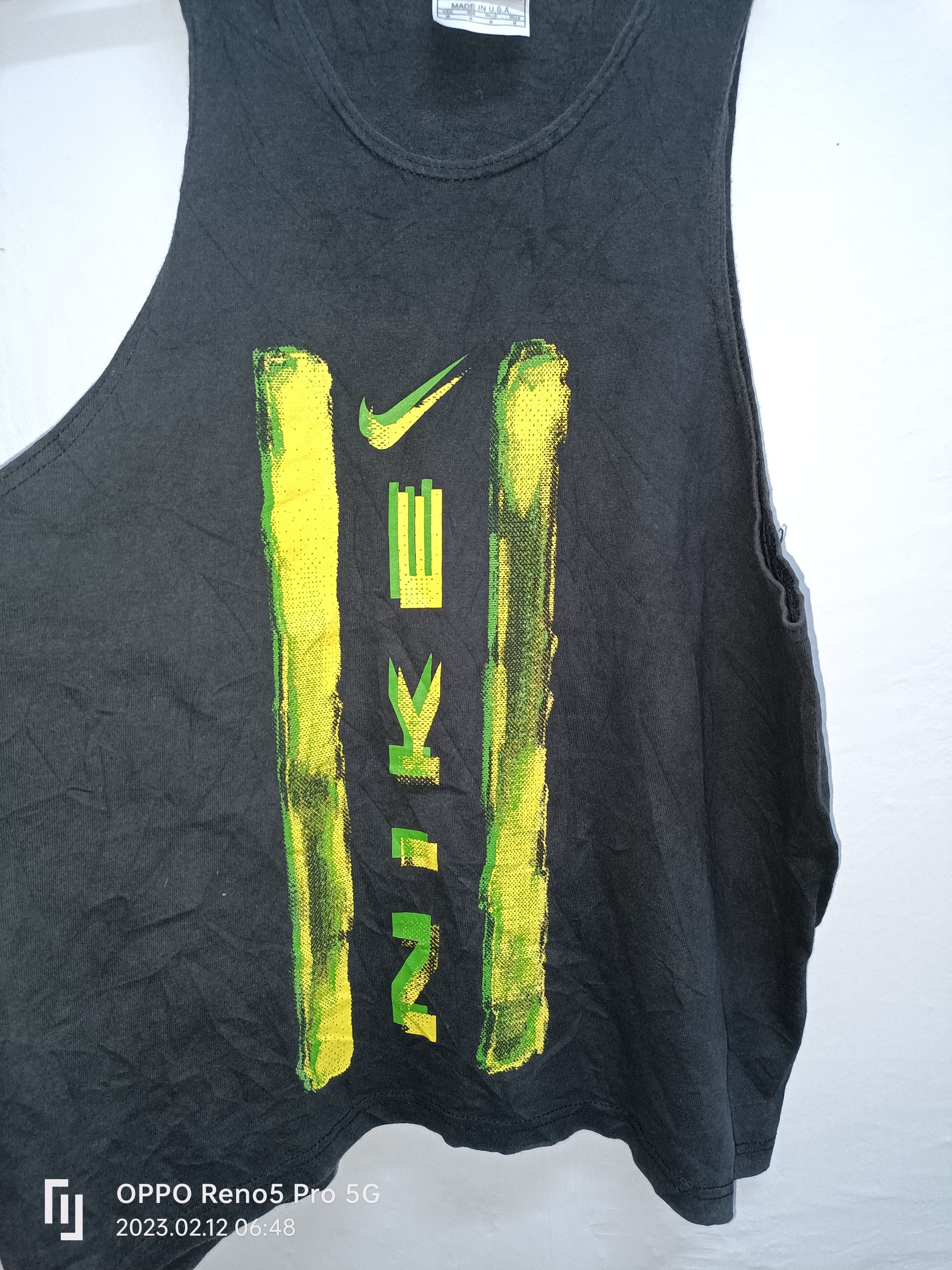 Nike × Vintage Vintage Singlets NIKE Made In U.S.A Size US M / EU 48-50 / 2 - 2 Thumbnail