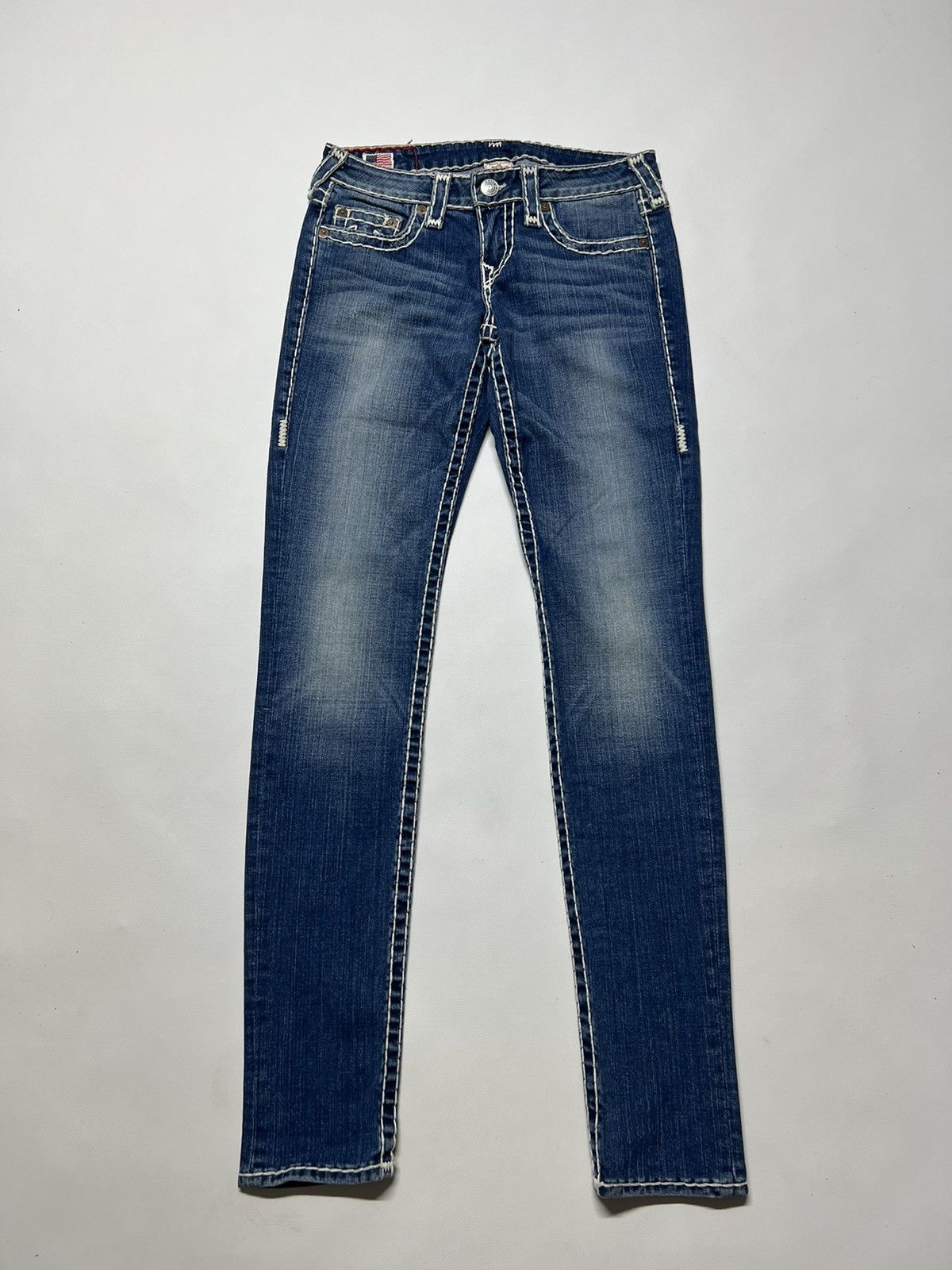 True Religion × Vintage Vintage Y2k True Religion Stella Super T USA Denim Jeans 00s Size 28" / US 6 / IT 42 - 4 Thumbnail