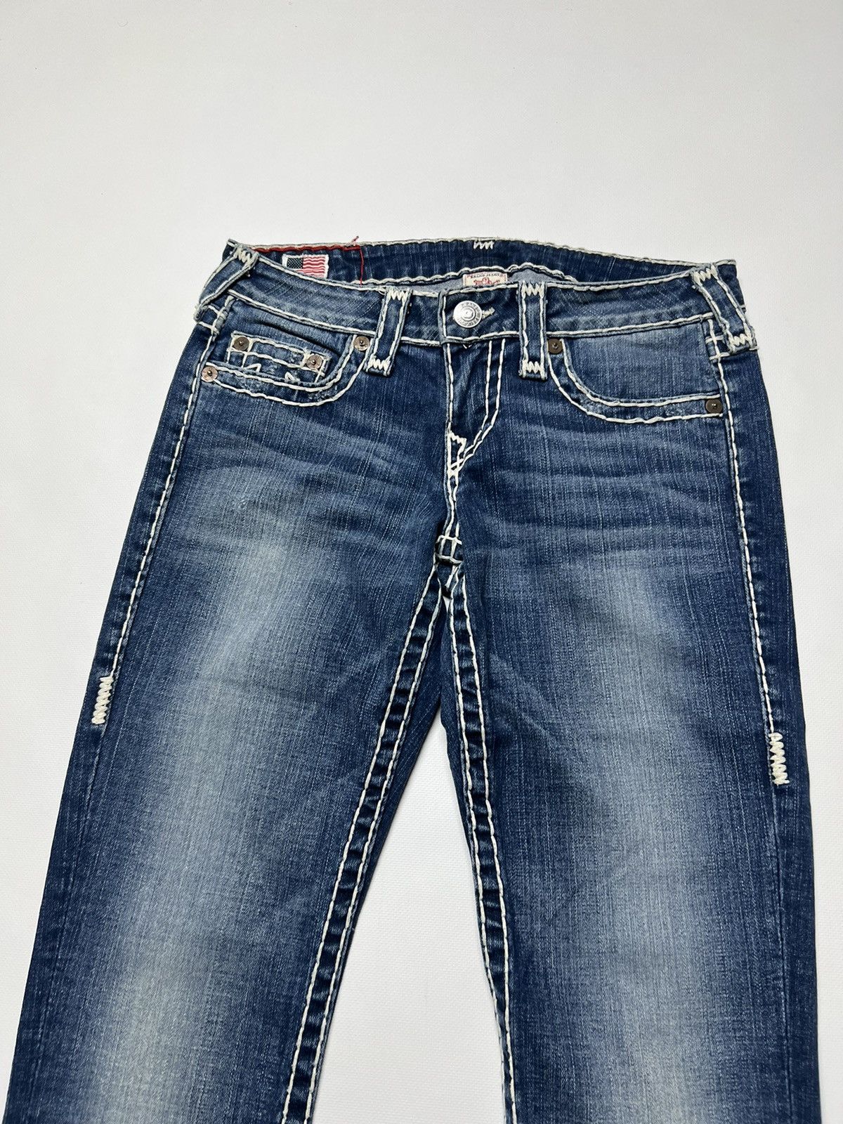 True Religion × Vintage Vintage Y2k True Religion Stella Super T USA Denim Jeans 00s Size 28" / US 6 / IT 42 - 5 Thumbnail