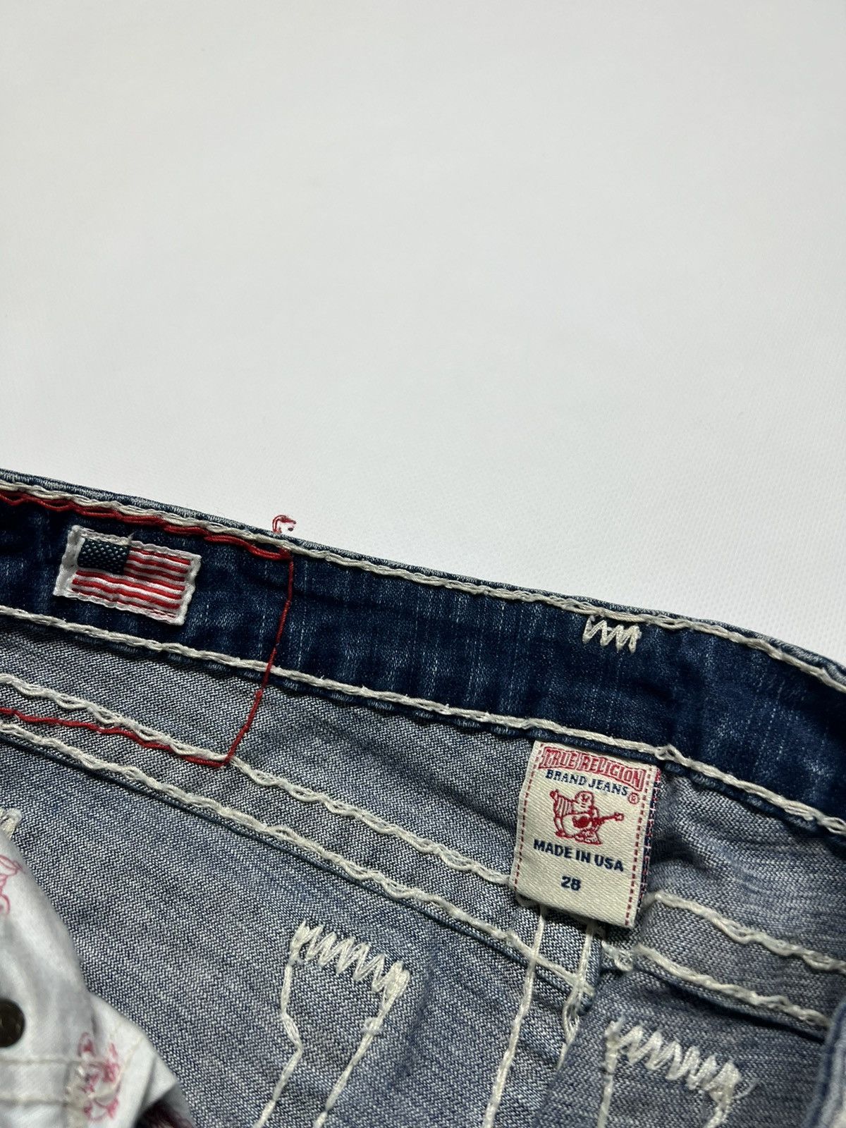 True Religion × Vintage Vintage Y2k True Religion Stella Super T USA Denim Jeans 00s Size 28" / US 6 / IT 42 - 9 Thumbnail