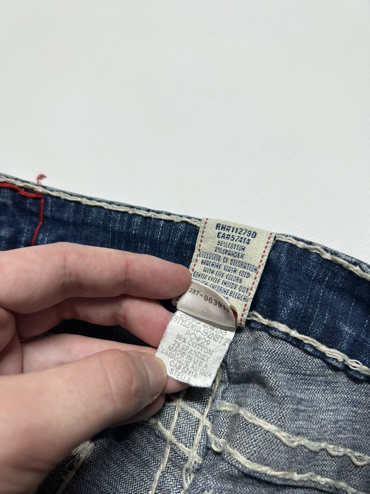 True Religion × Vintage Vintage Y2k True Religion Stella Super T USA Denim Jeans 00s Size 28" / US 6 / IT 42 - 12 Thumbnail