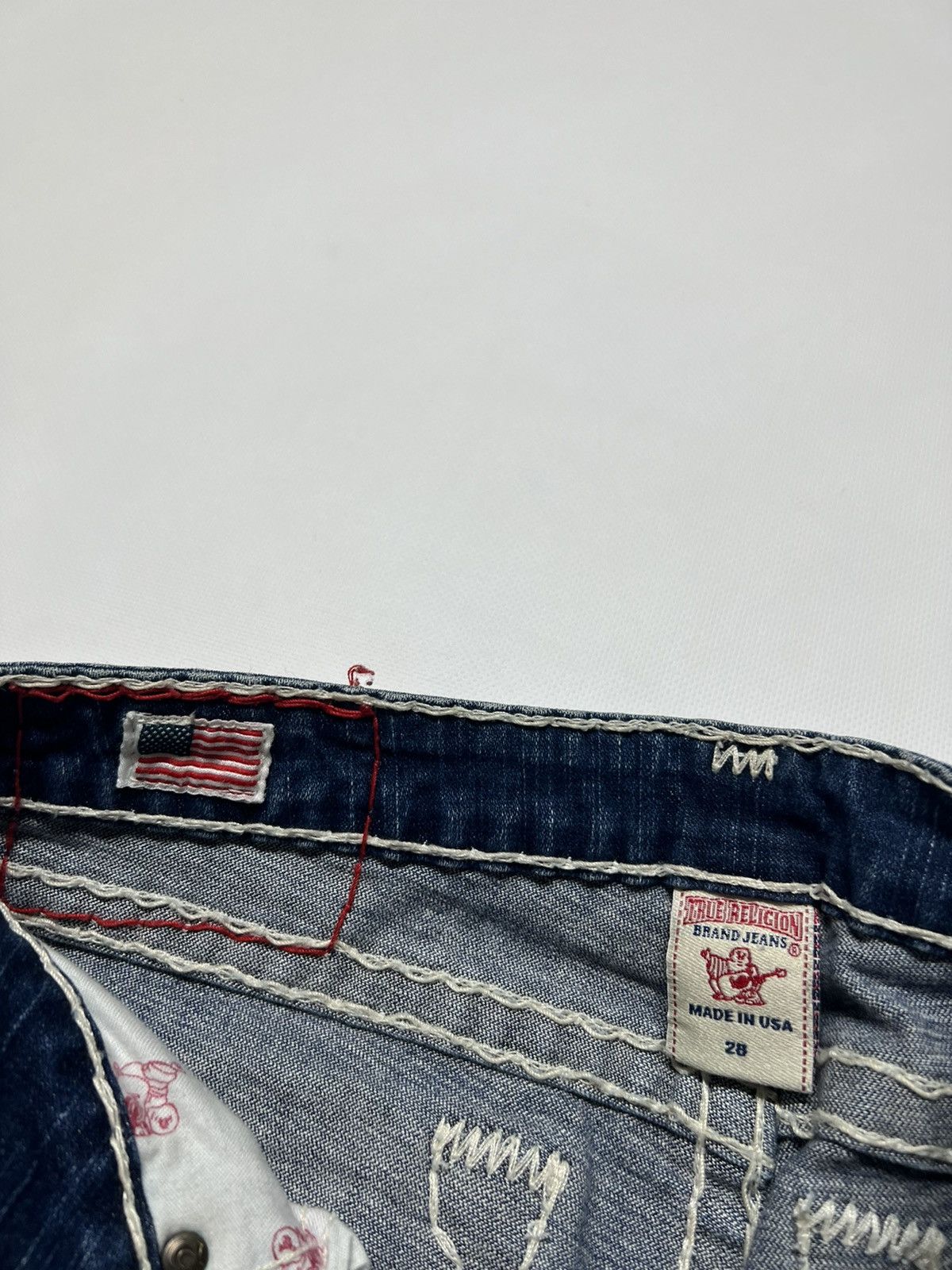 True Religion × Vintage Vintage Y2k True Religion Stella Super T USA Denim Jeans 00s Size 28" / US 6 / IT 42 - 10 Thumbnail