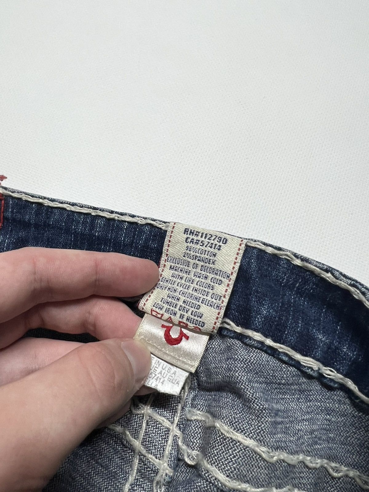 True Religion × Vintage Vintage Y2k True Religion Stella Super T USA Denim Jeans 00s Size 28" / US 6 / IT 42 - 11 Thumbnail