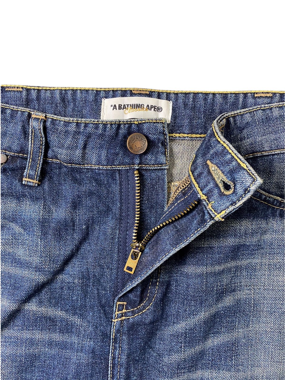 Bape Women’s Bape Classic A Bathing Ape Bapesta Logo Denim Skirt Size 32" / US 10 / IT 46 - 2 Thumbnail