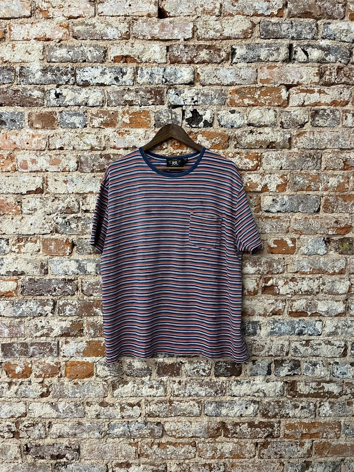 RRL Striped pocket tee