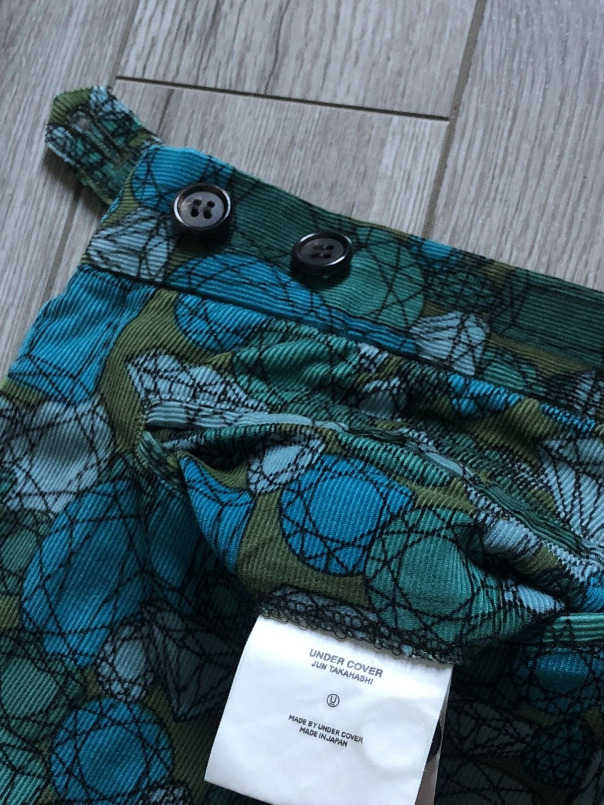 Futura Undercover X Futura “D.A.V.F.” Jewel Print Corduroy Pants Size US 32 / EU 48 - 5 Thumbnail
