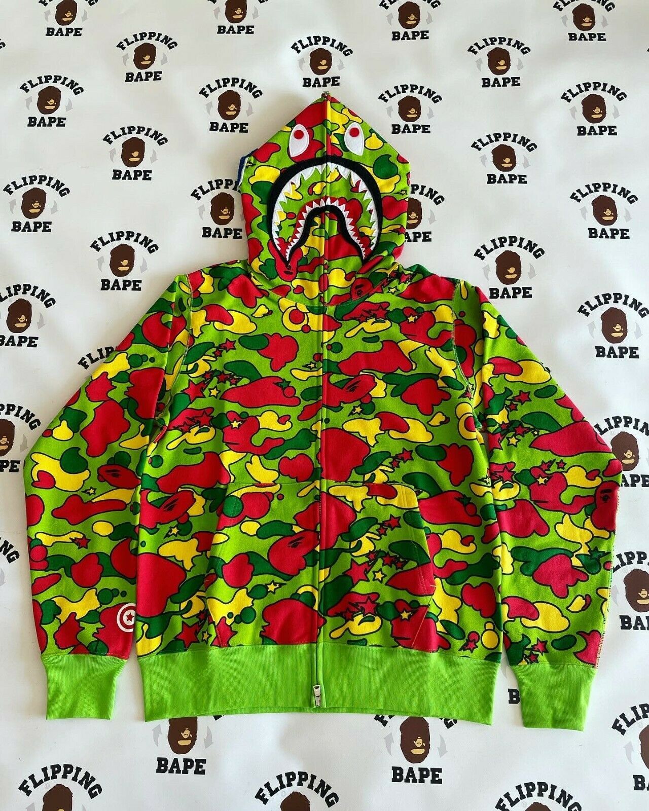 Bape psyche camo online hoodie