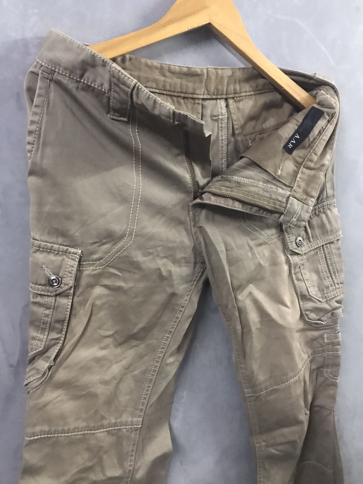 Yohji Yamamoto A.A.R - Against All Risk Slim Hard Cotton Cargo Size US 31 - 9 Thumbnail