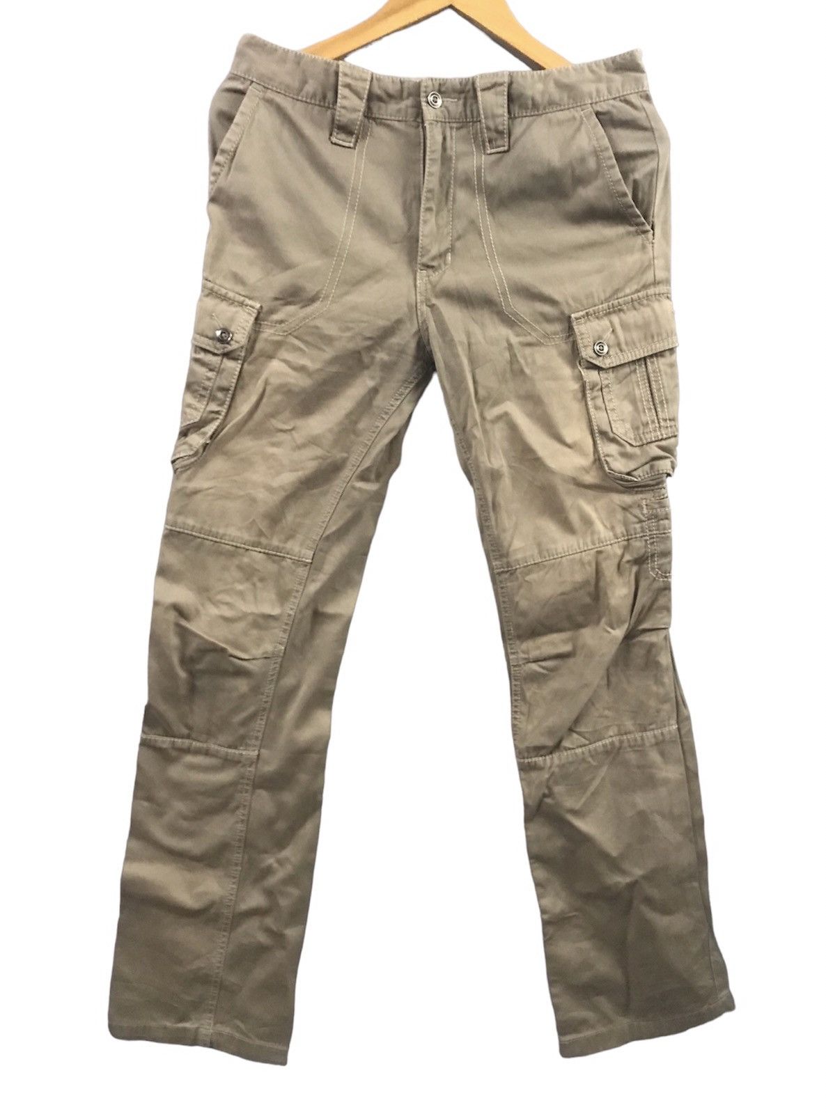 image of Yohji Yamamoto A.a.r - Against All Risk Slim Hard Cotton Cargo in Brown, Men's (Size 31)
